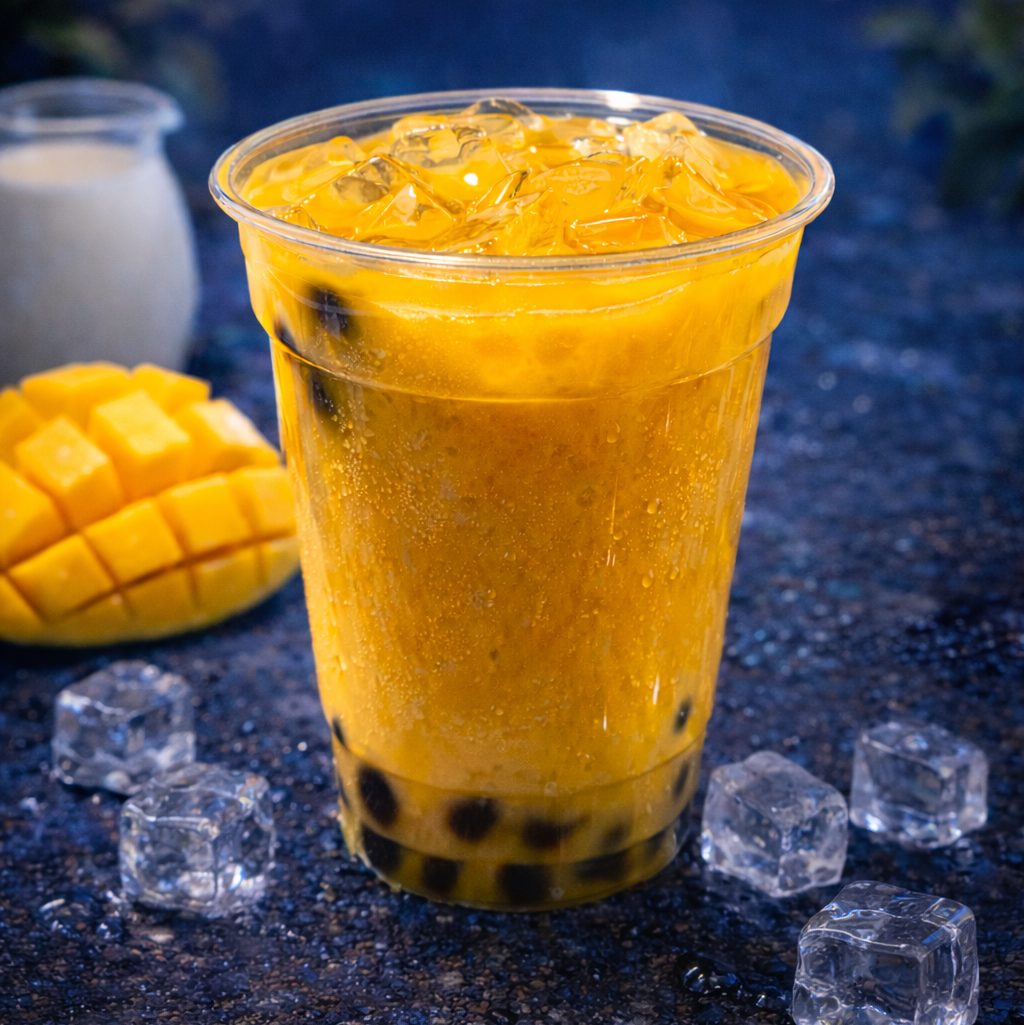 Mango Milk Tea.