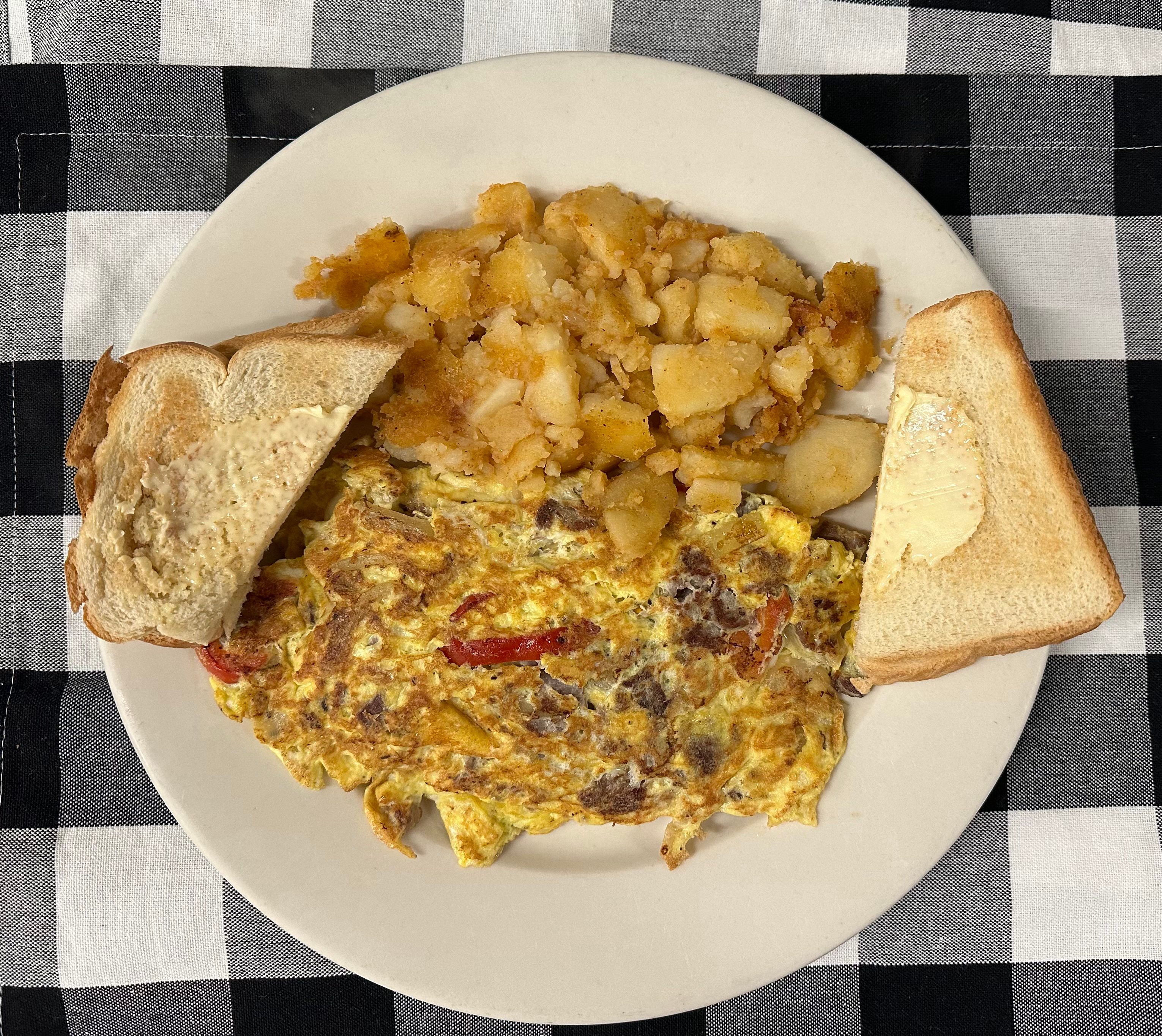 Philly Steak Omelette.