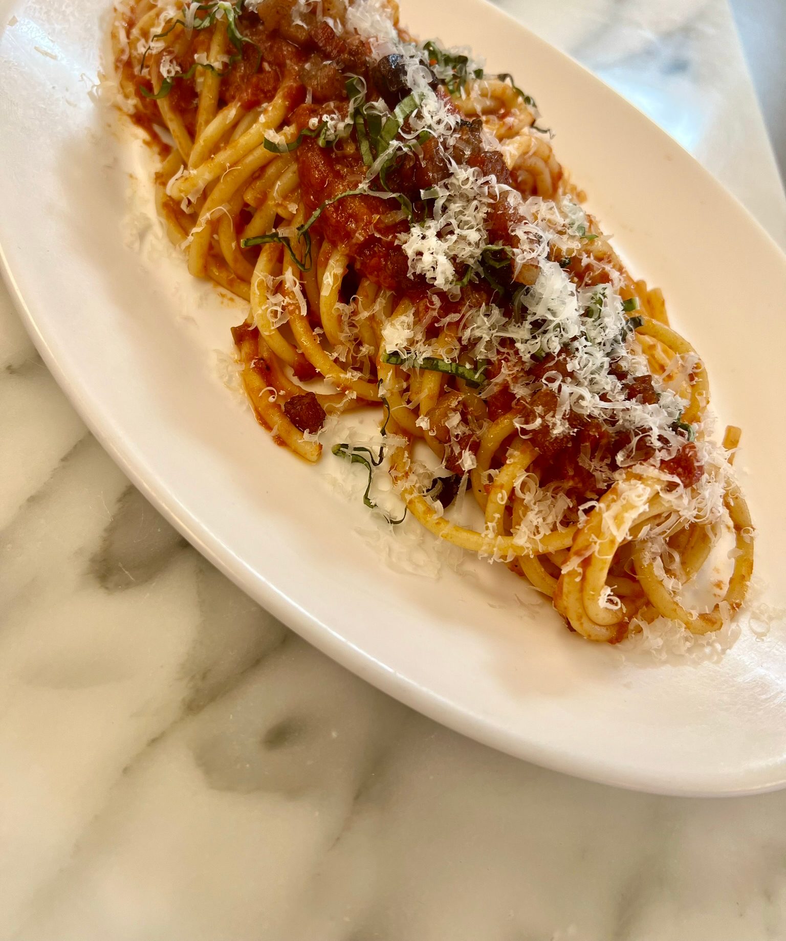 Bucatini Amatriciana.