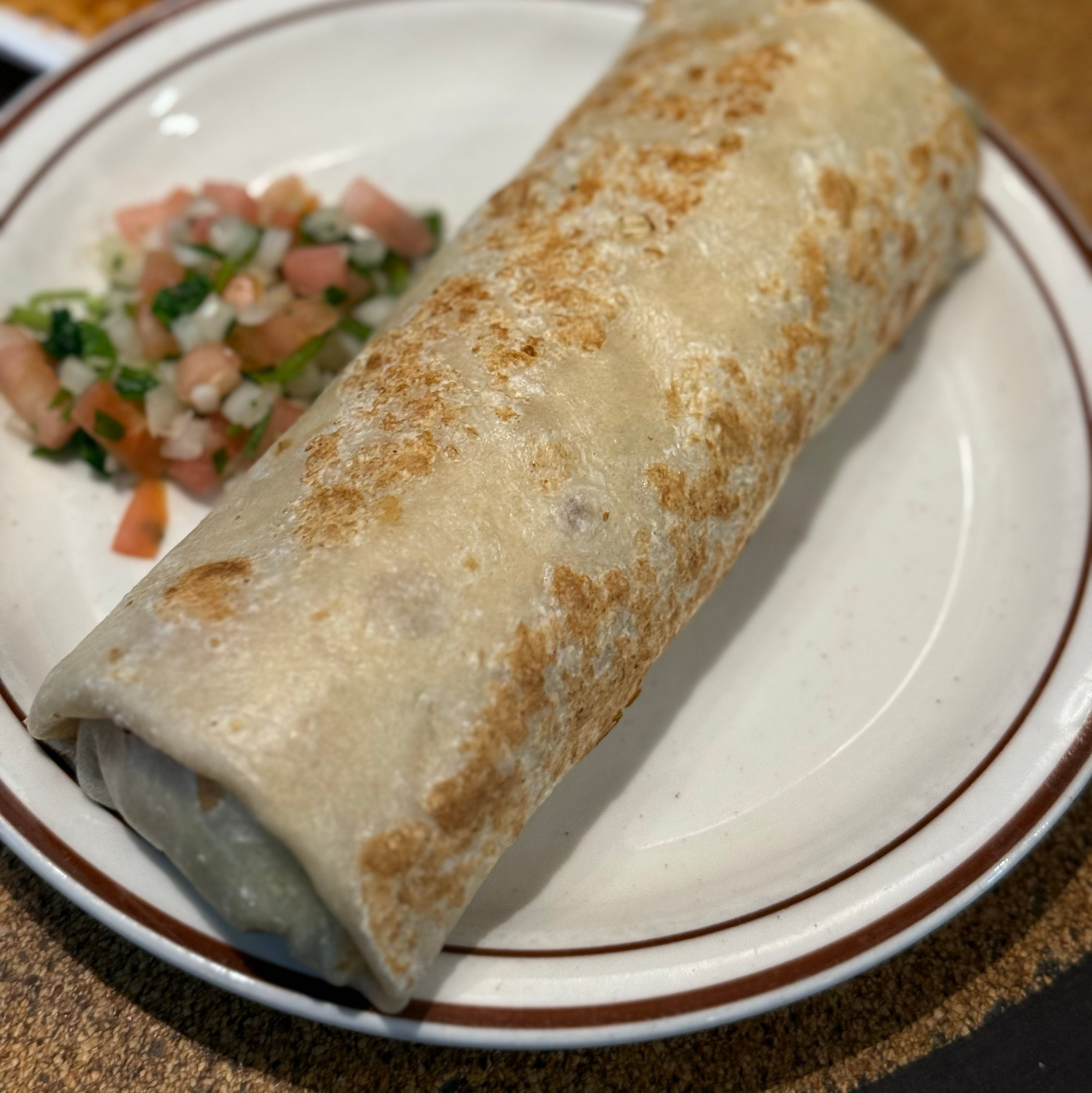 Chorizo Burrito.
