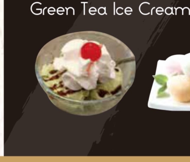 Green Tea Ice Cream.