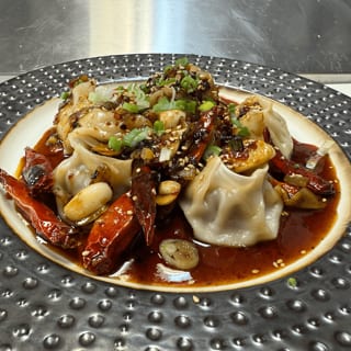 Chef Special Momo (Nepalese Dumplings Tossed in Korean Sauce)