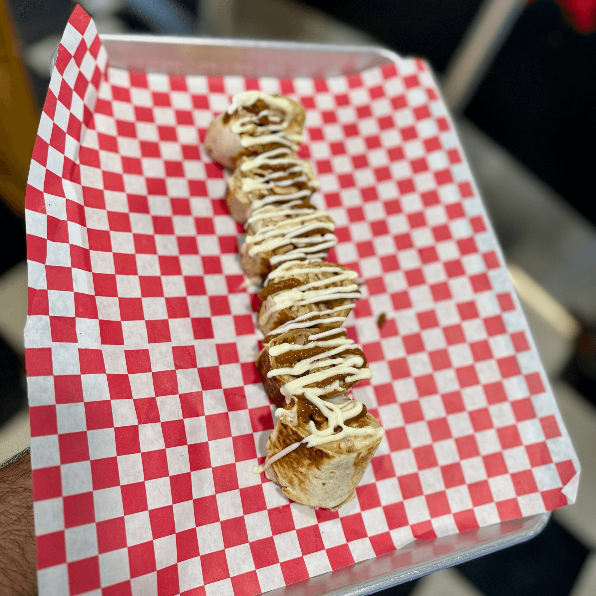 Butter Chicken Shawarma Wrap.