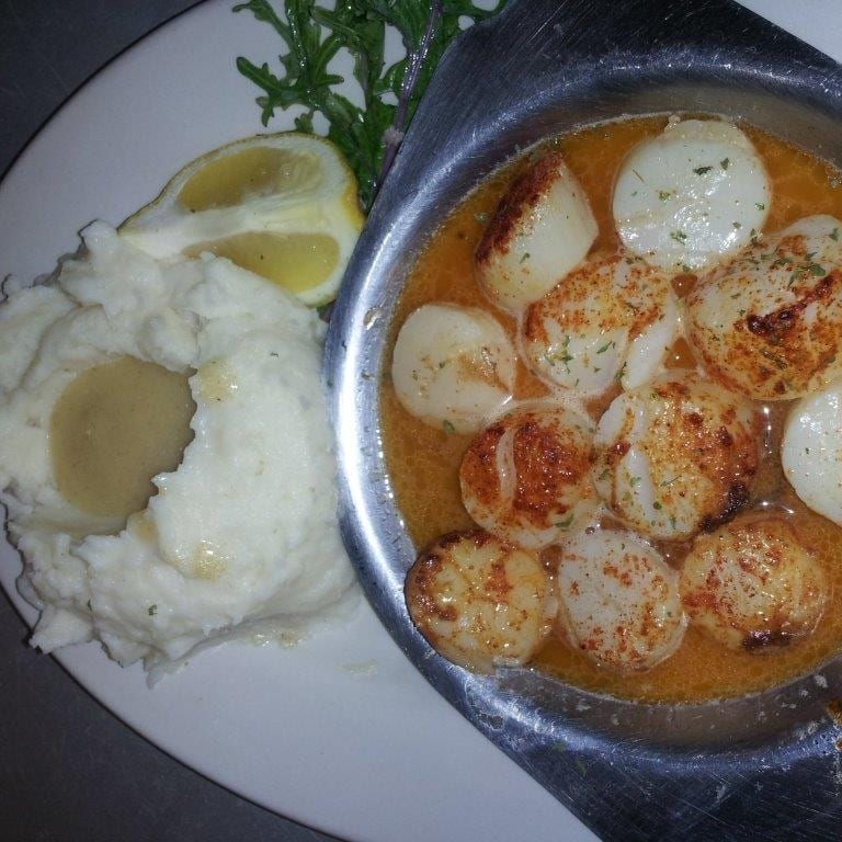 Sea Scallops Scampi.