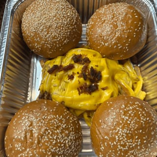 4 Cheese Burgers with Cheese Fries