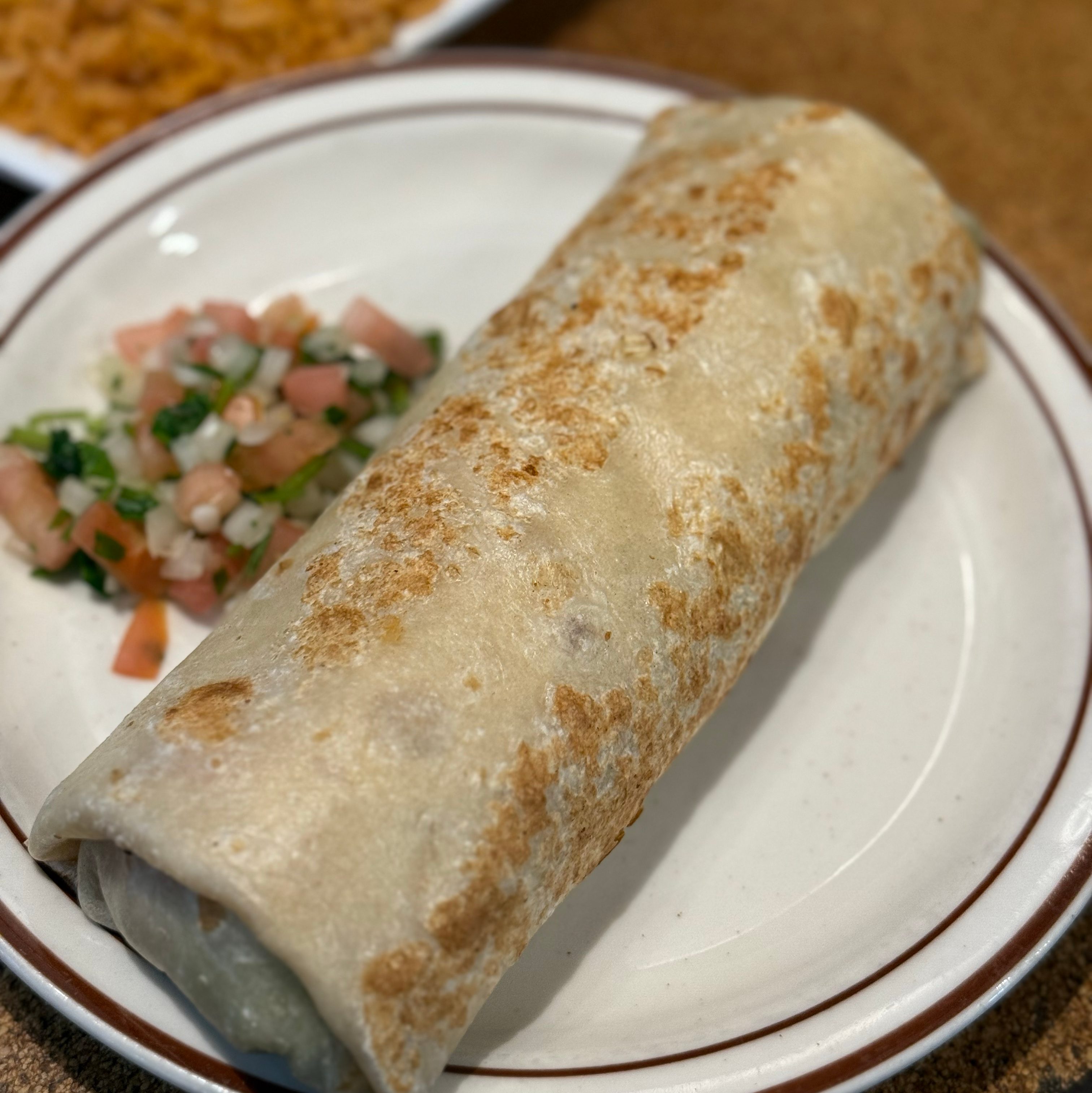 Machaca Burrito.
