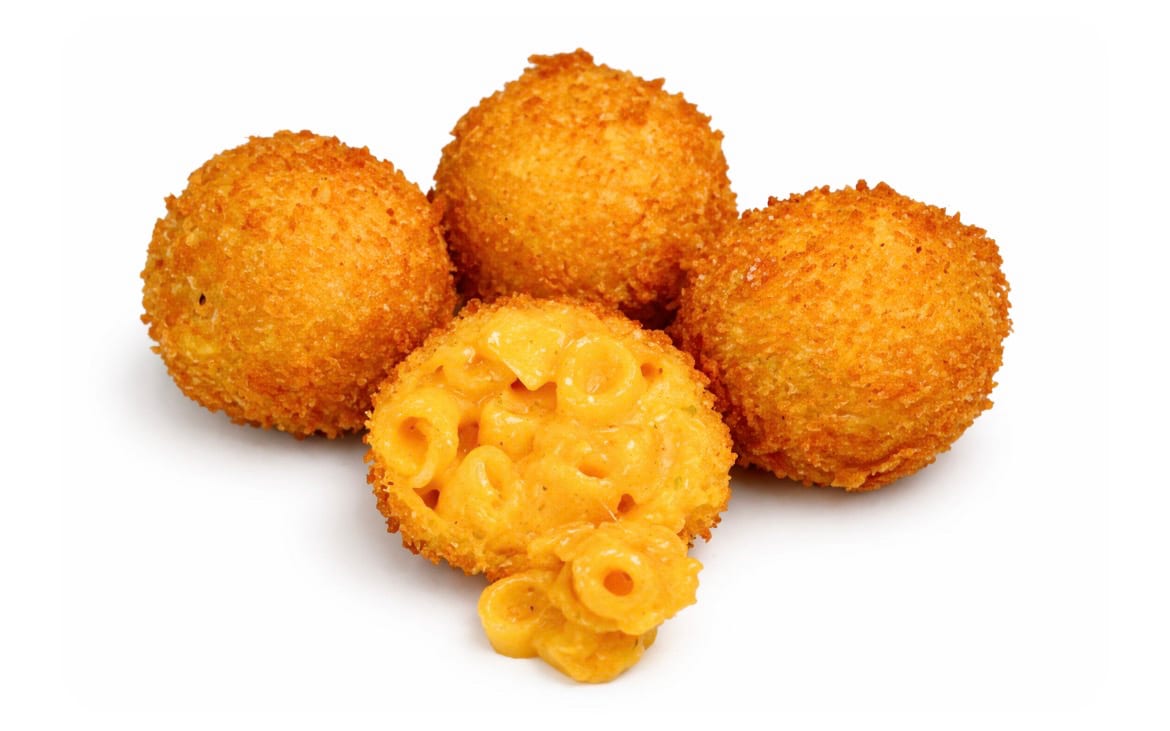 Fried Mac N' Cheese Bites.