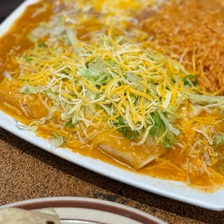 2 Shredded Beef Enchiladas