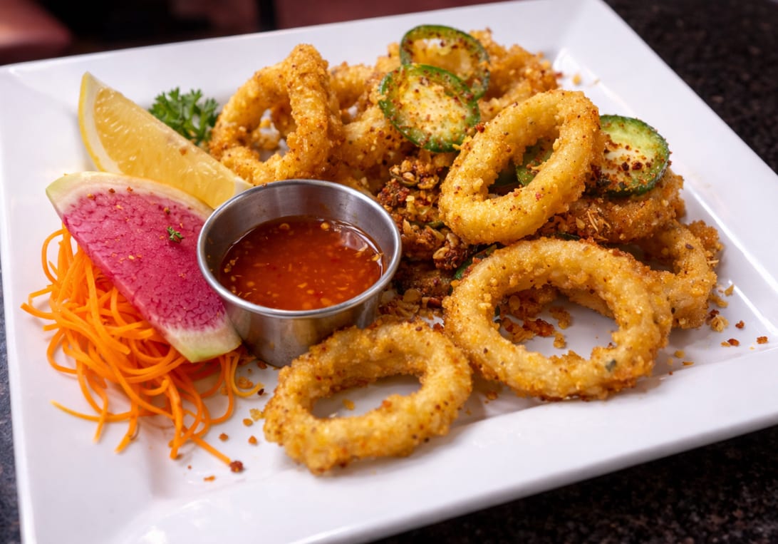 Chili-Garlic Calamari.