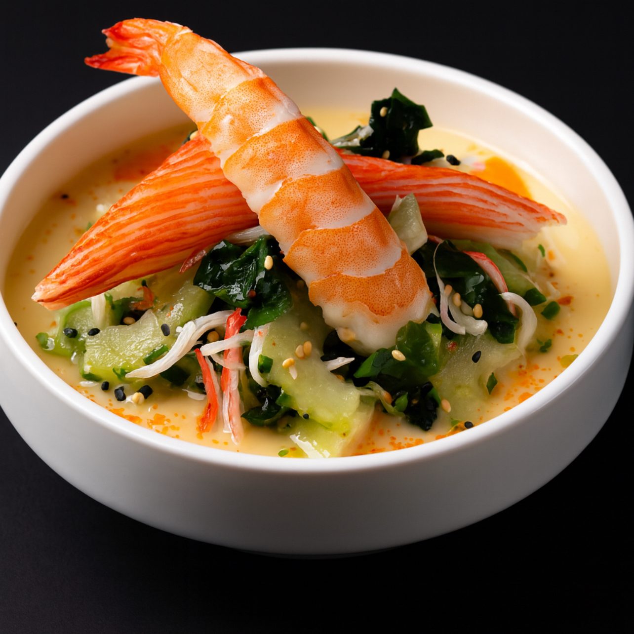 Kani & Shrimp Sunomono Salad.