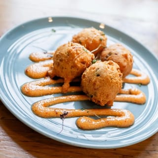 Sweet Potato & Tasso Ham Hush Puppies