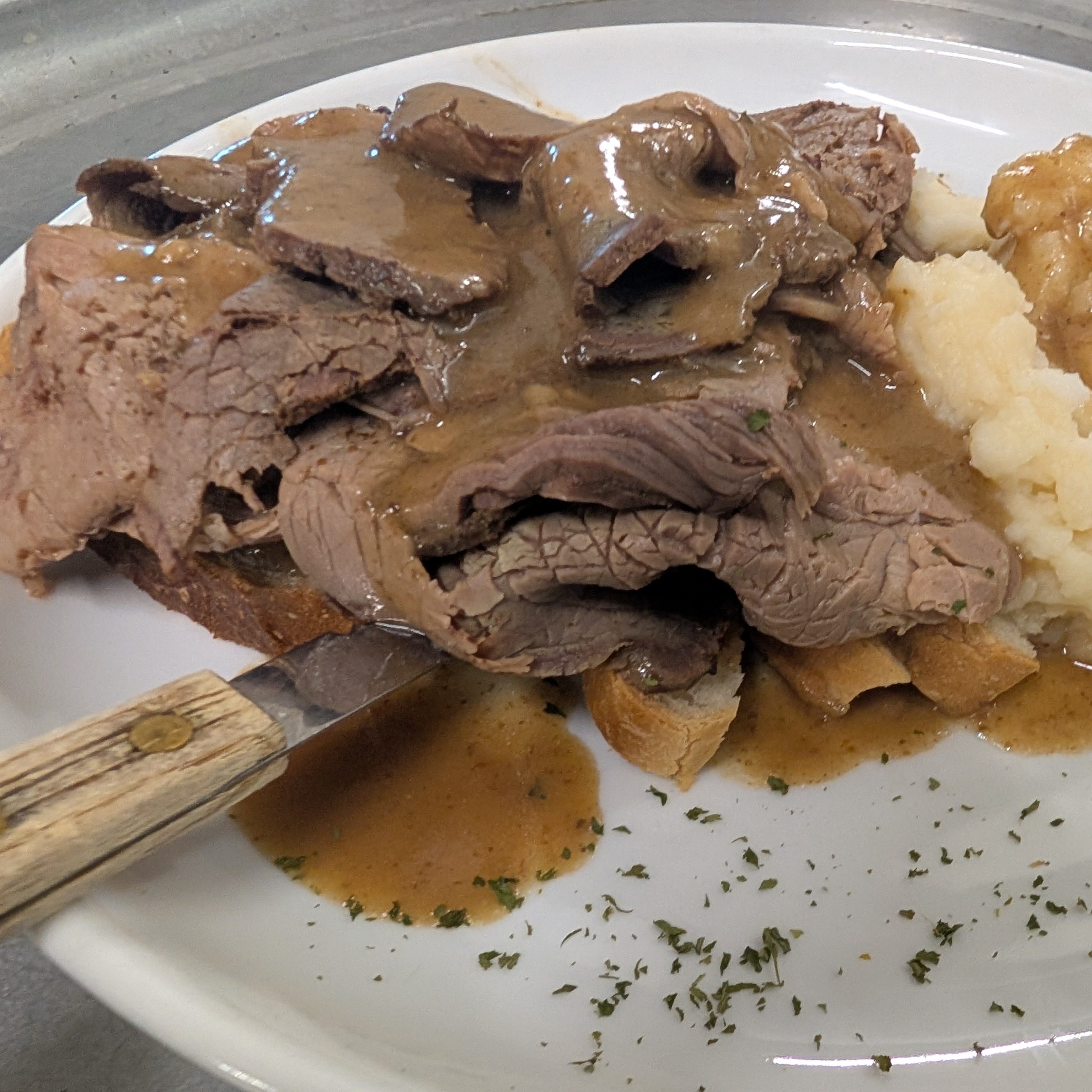 Roast Sirloin of Beef Dinner.