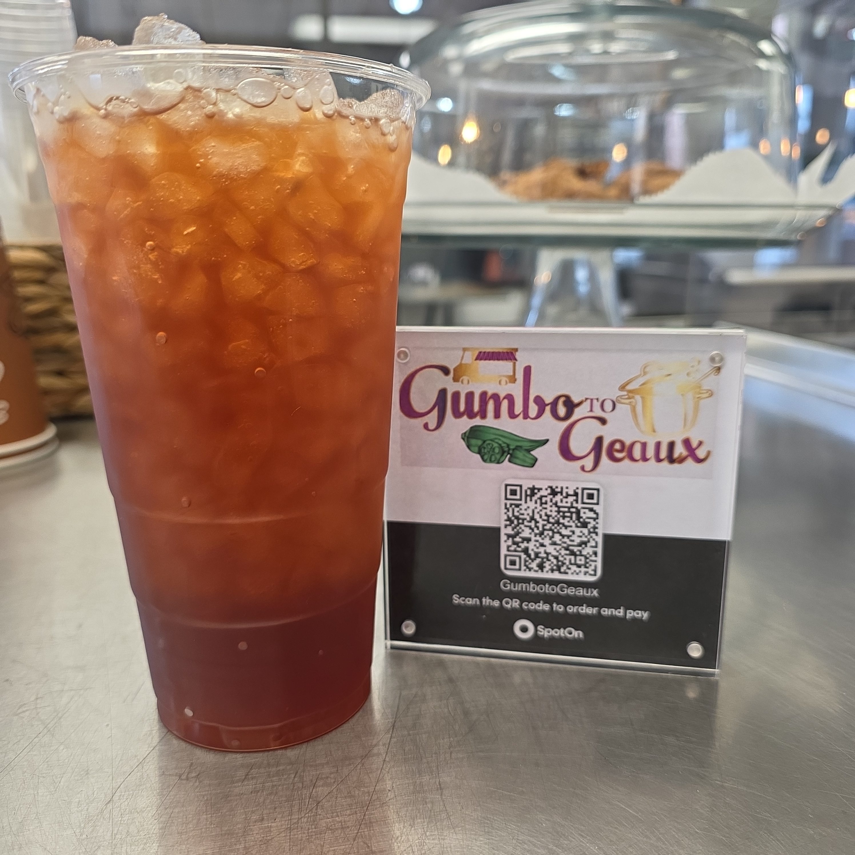 Freshly Brewed Iced Tea.