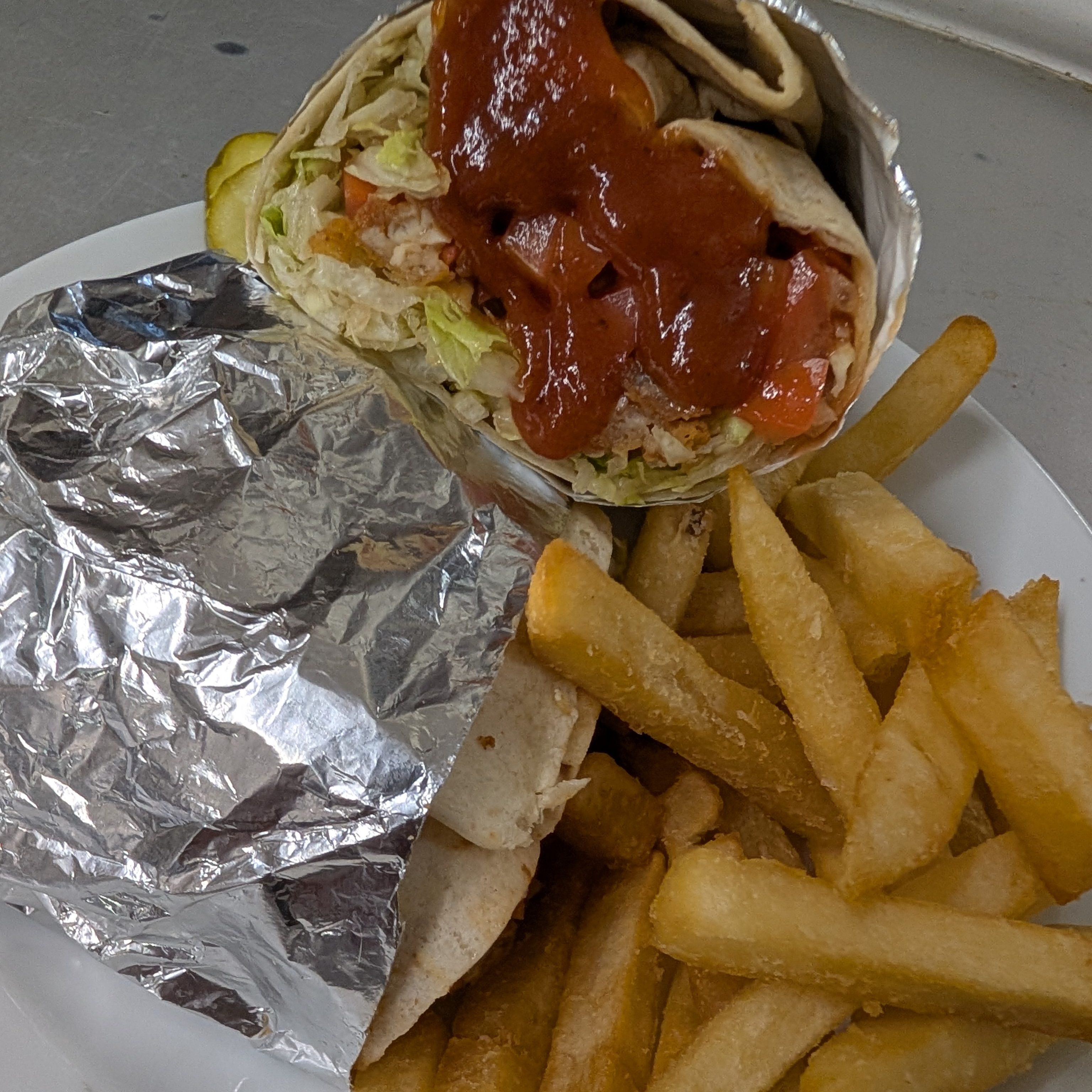 Breaded Chicken Wrap.