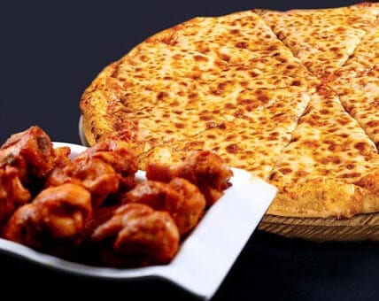 10 Wing / XL Cheese Pizza / Zeppoli Special.