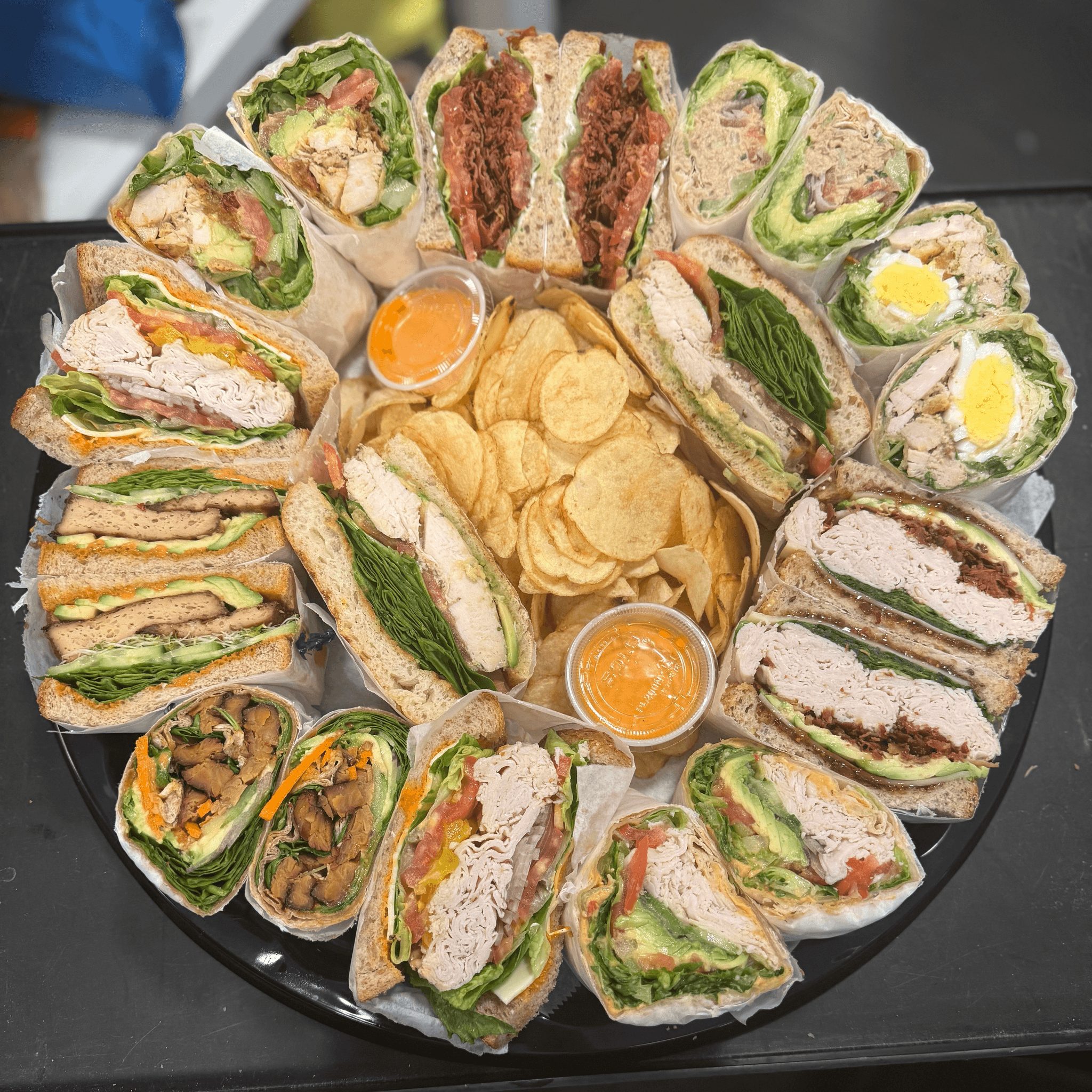 Sandwich And/Or Wraps Platter ( $15 Per Person, 10 Person Minimum.