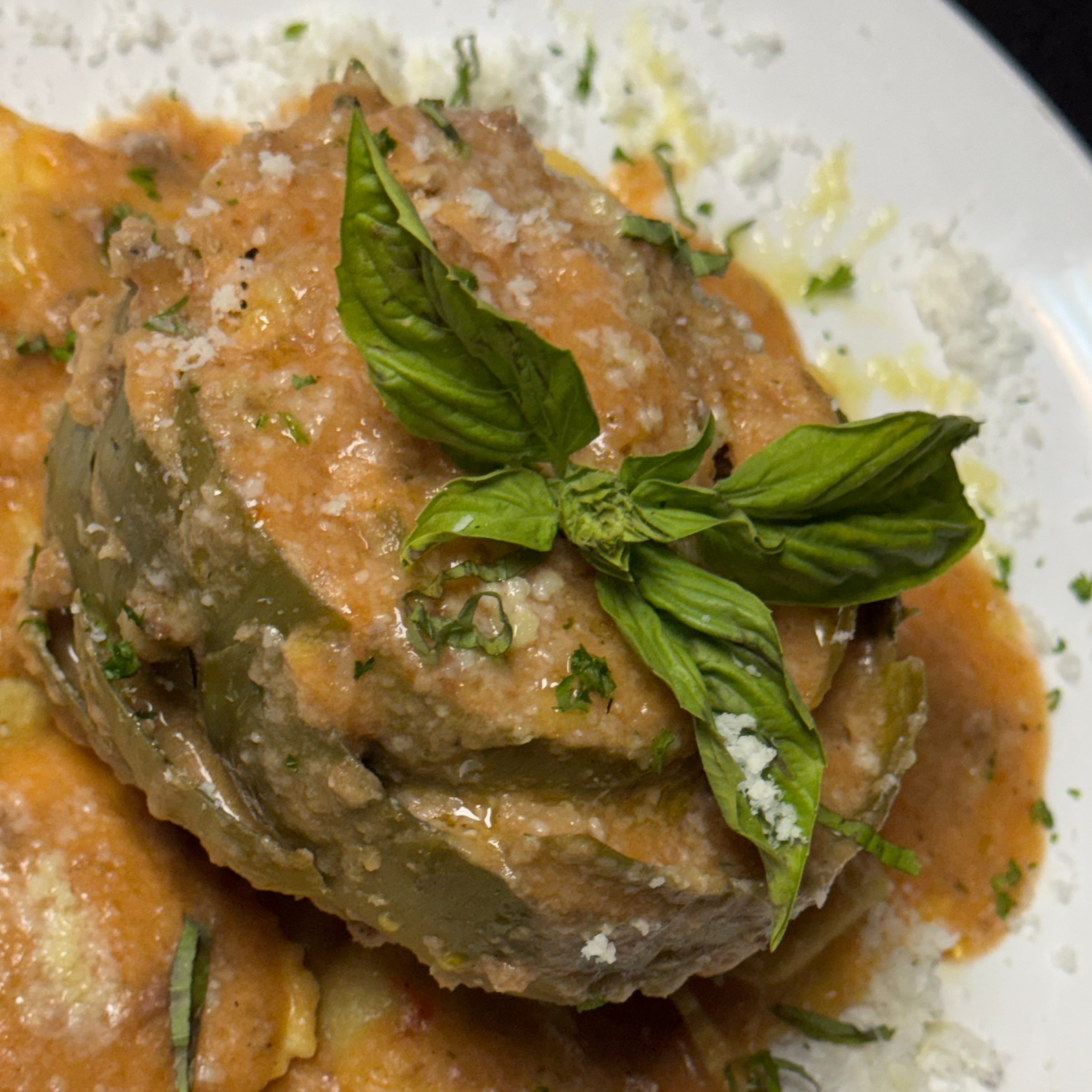Homemade Stuffed Artichokes.