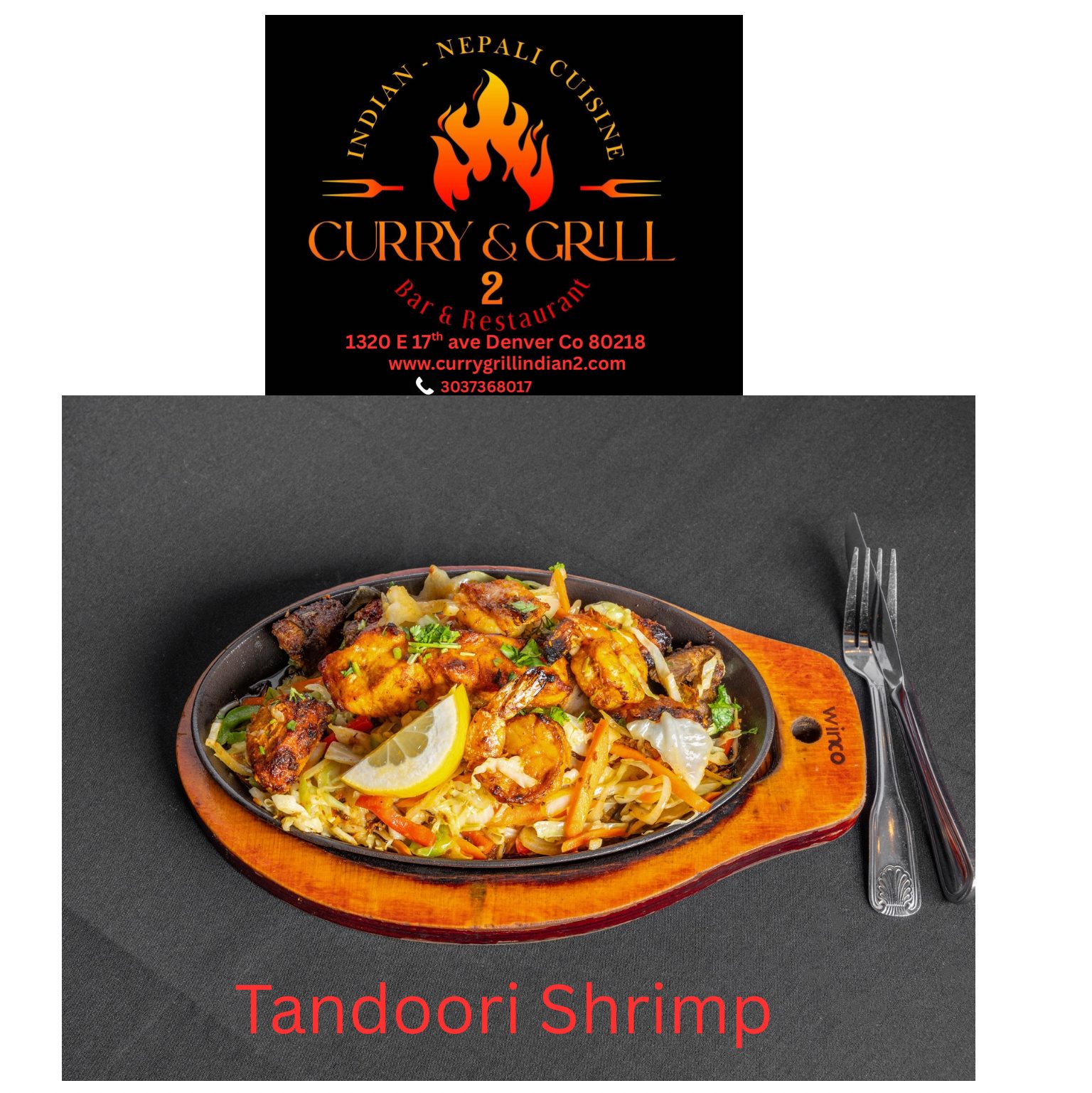 Shrimp Tandoori.