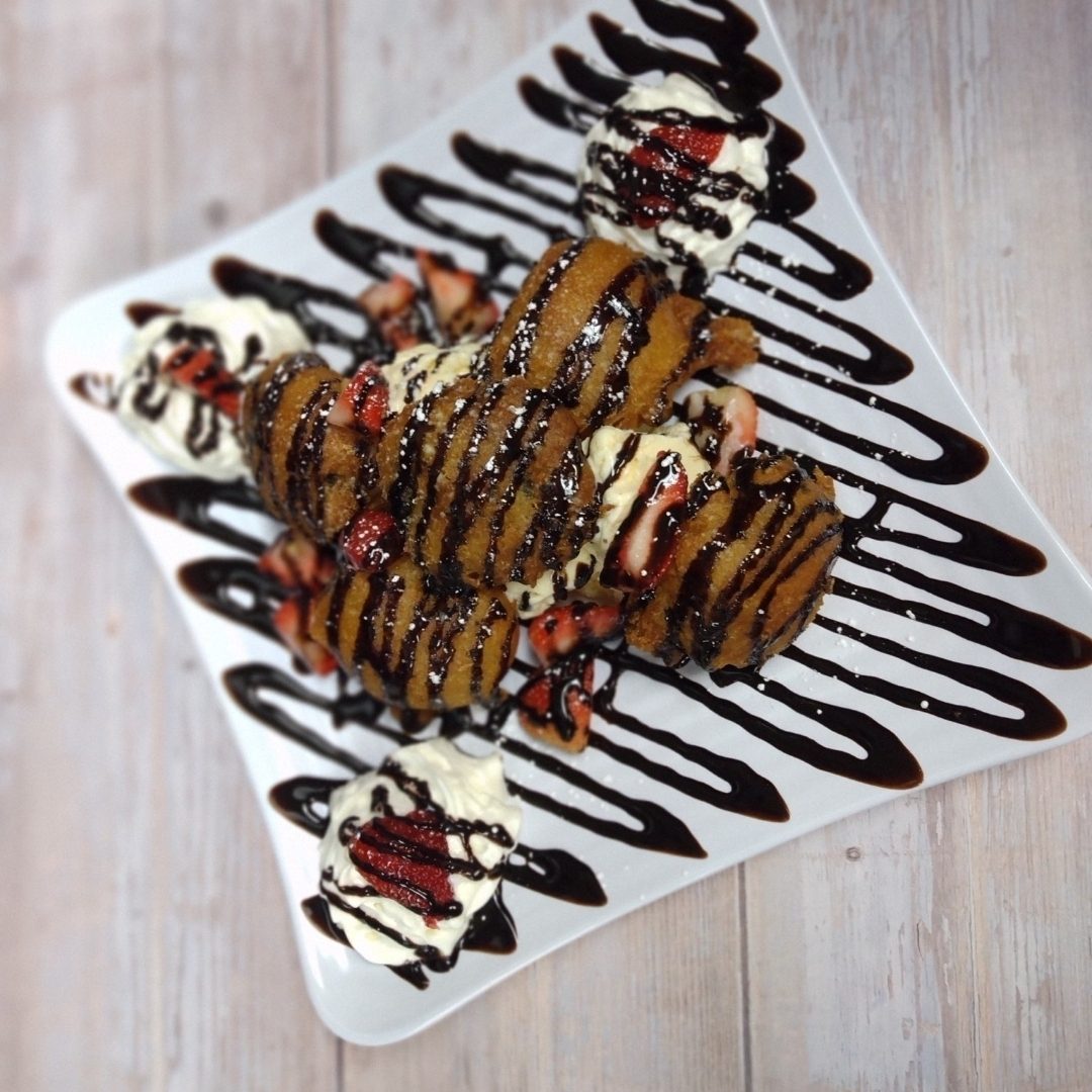 Fried Oreo's with Ice Cream.