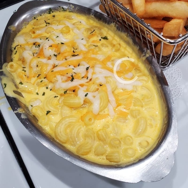 Baked Mac and Cheese.