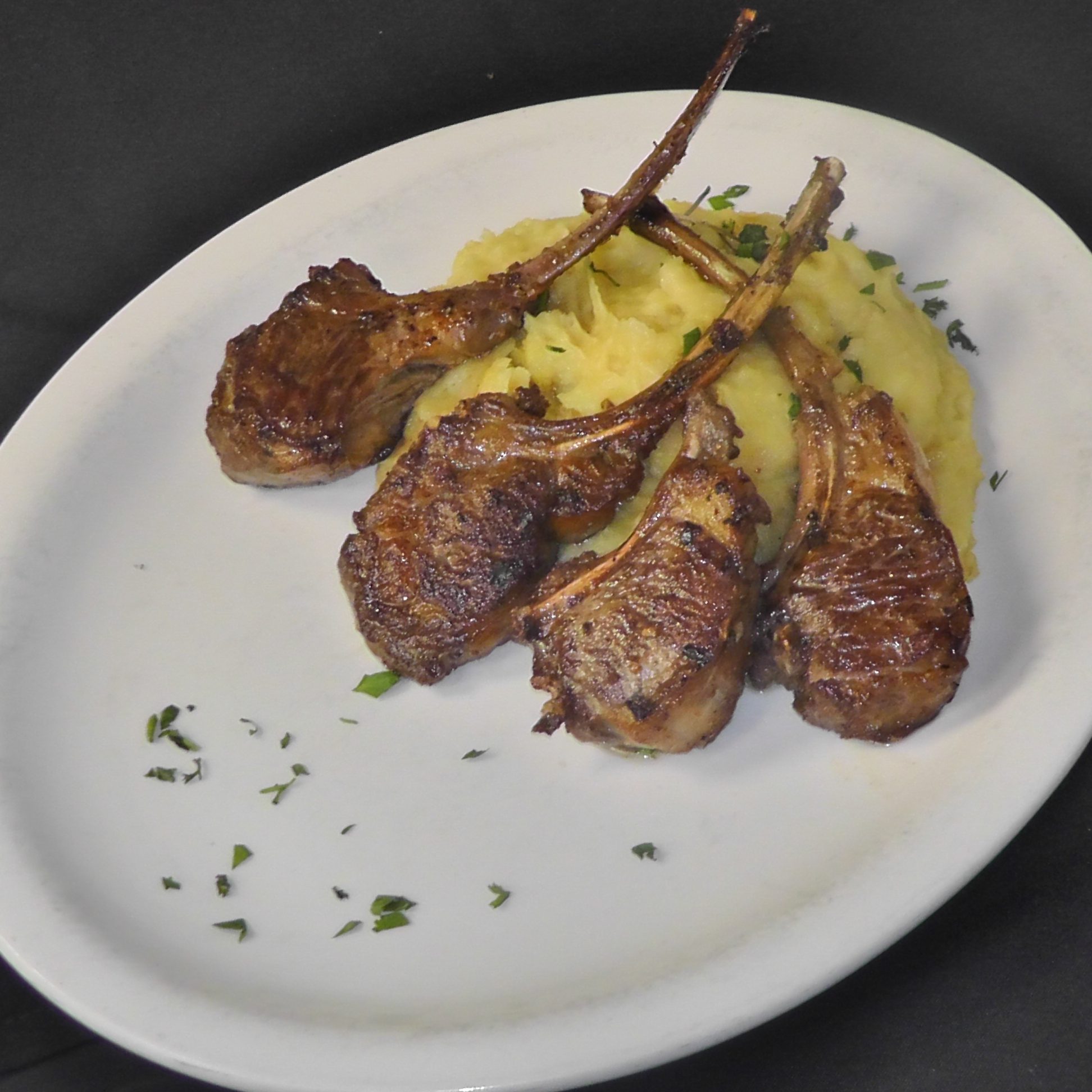 Lamb Chops Entree.