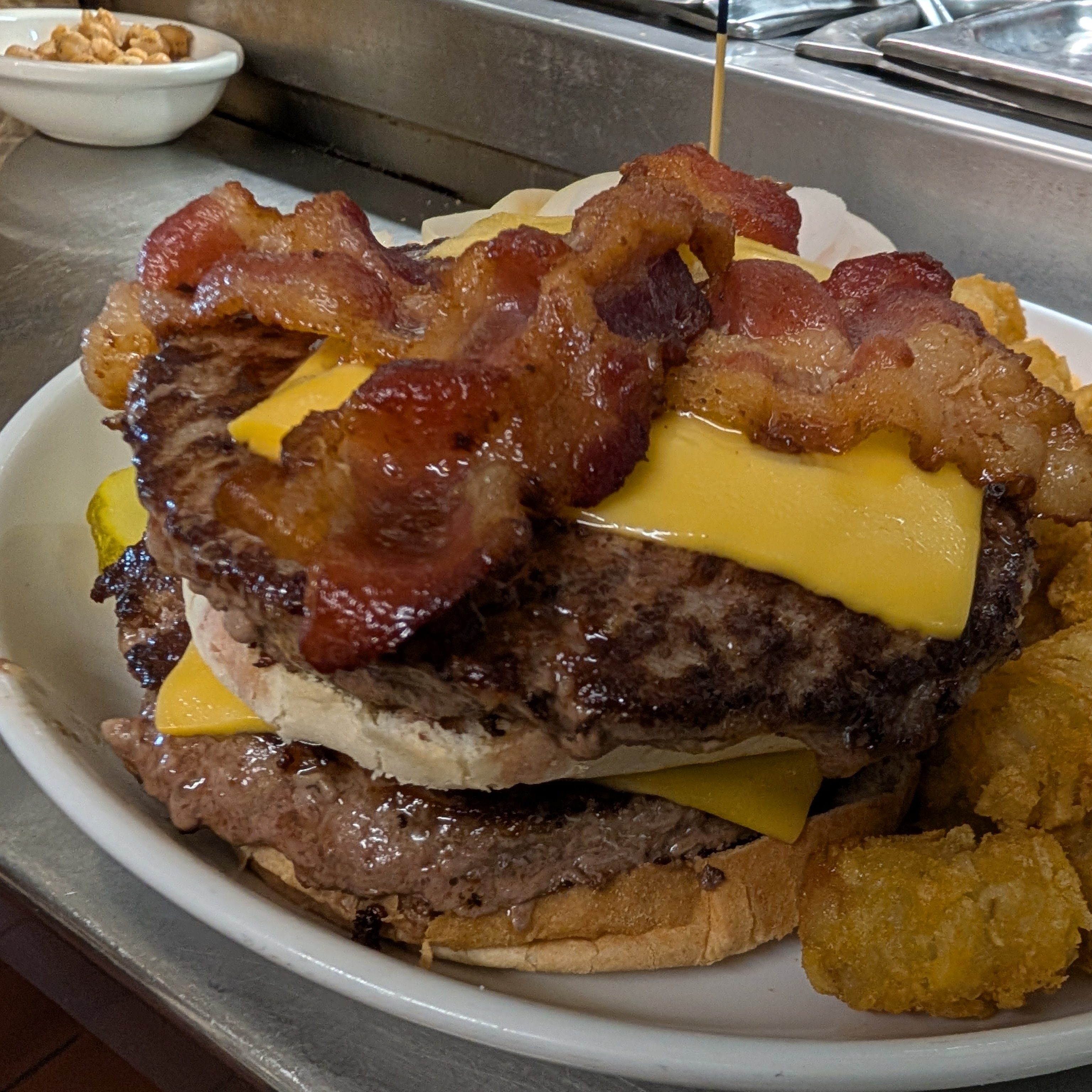 Blooming Cheeseburger (Double Cheeseburger).