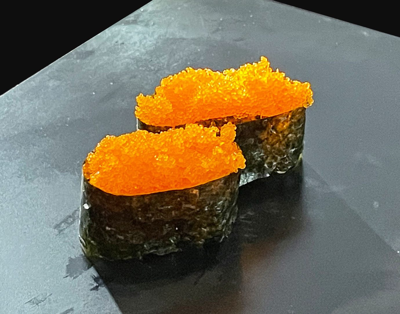 Smelt Roe Sushi.
