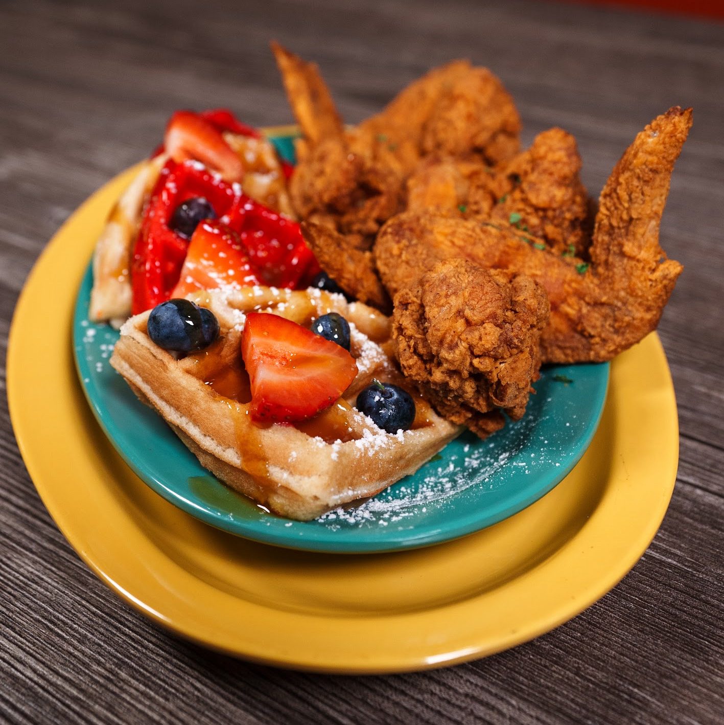 Chicken & Waffles.