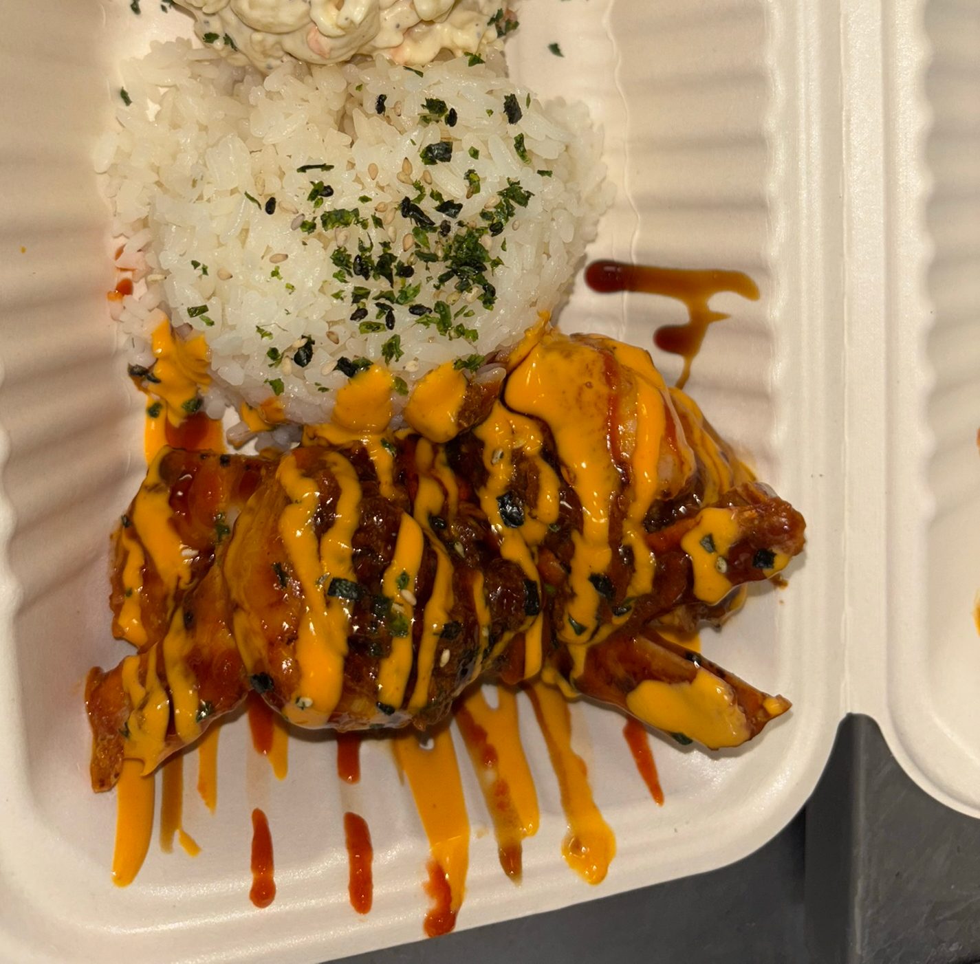 Mini Spicy Garlic Shrimp.