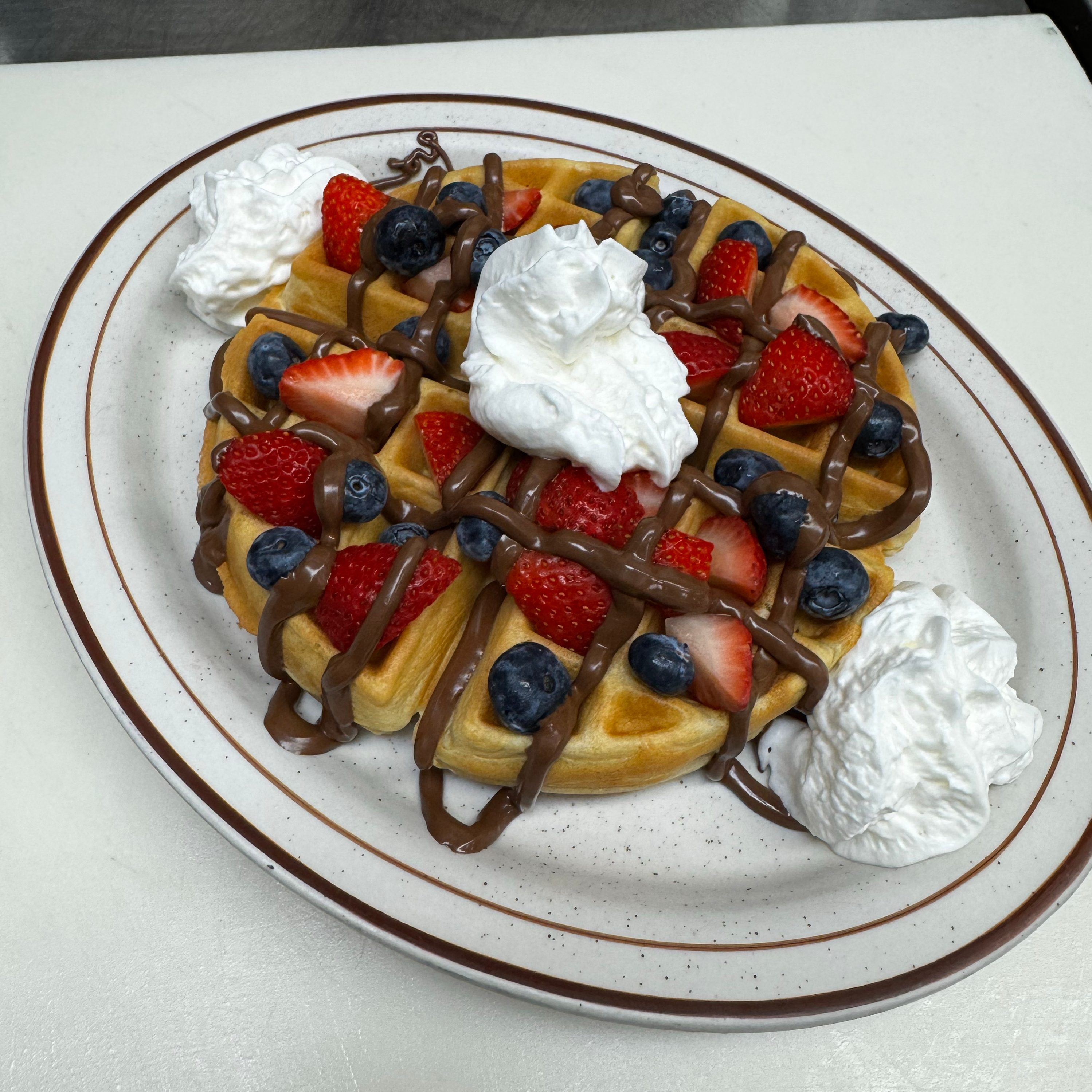 Tooty Fruity Waffle.