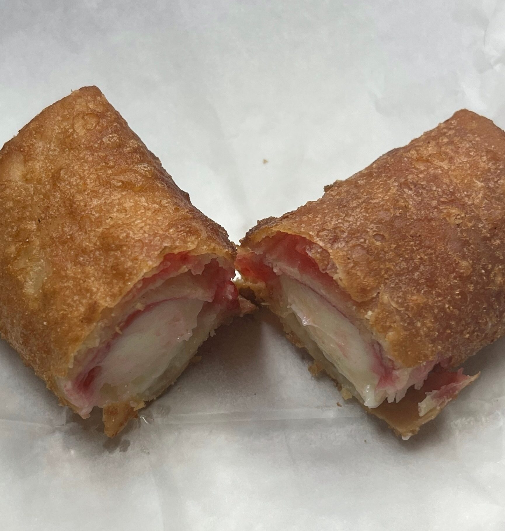 Fried Raspberry Cheesecake.