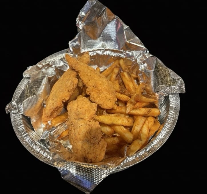 CHICKEN FINGERS & FRIES.