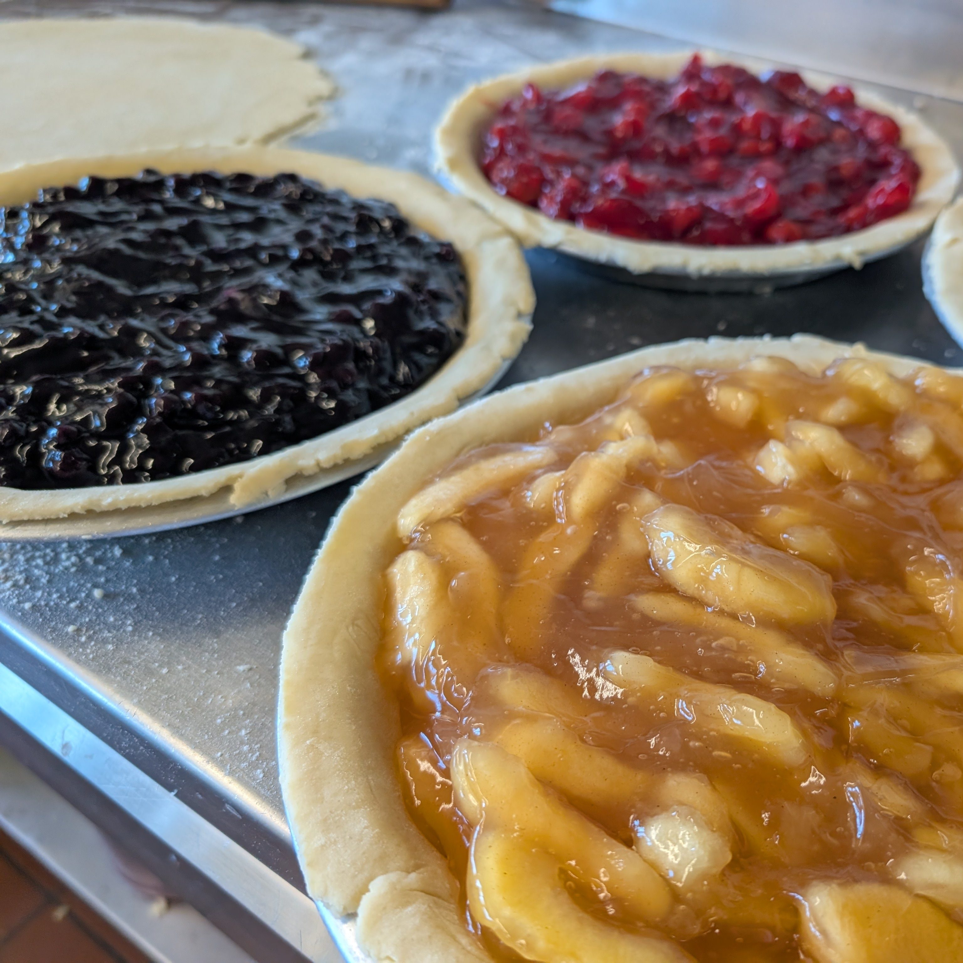 Fruit and Crumb Pie.