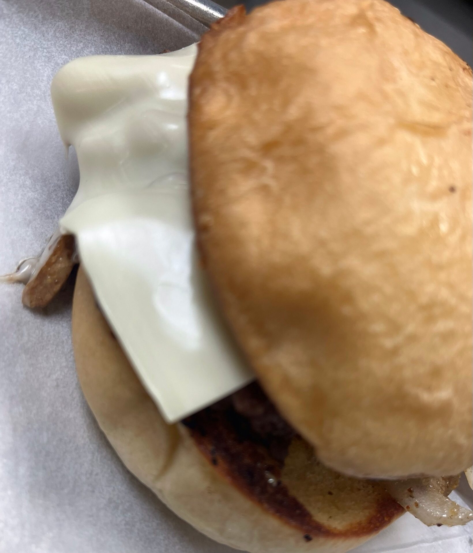 Mushroom Melt Burger.