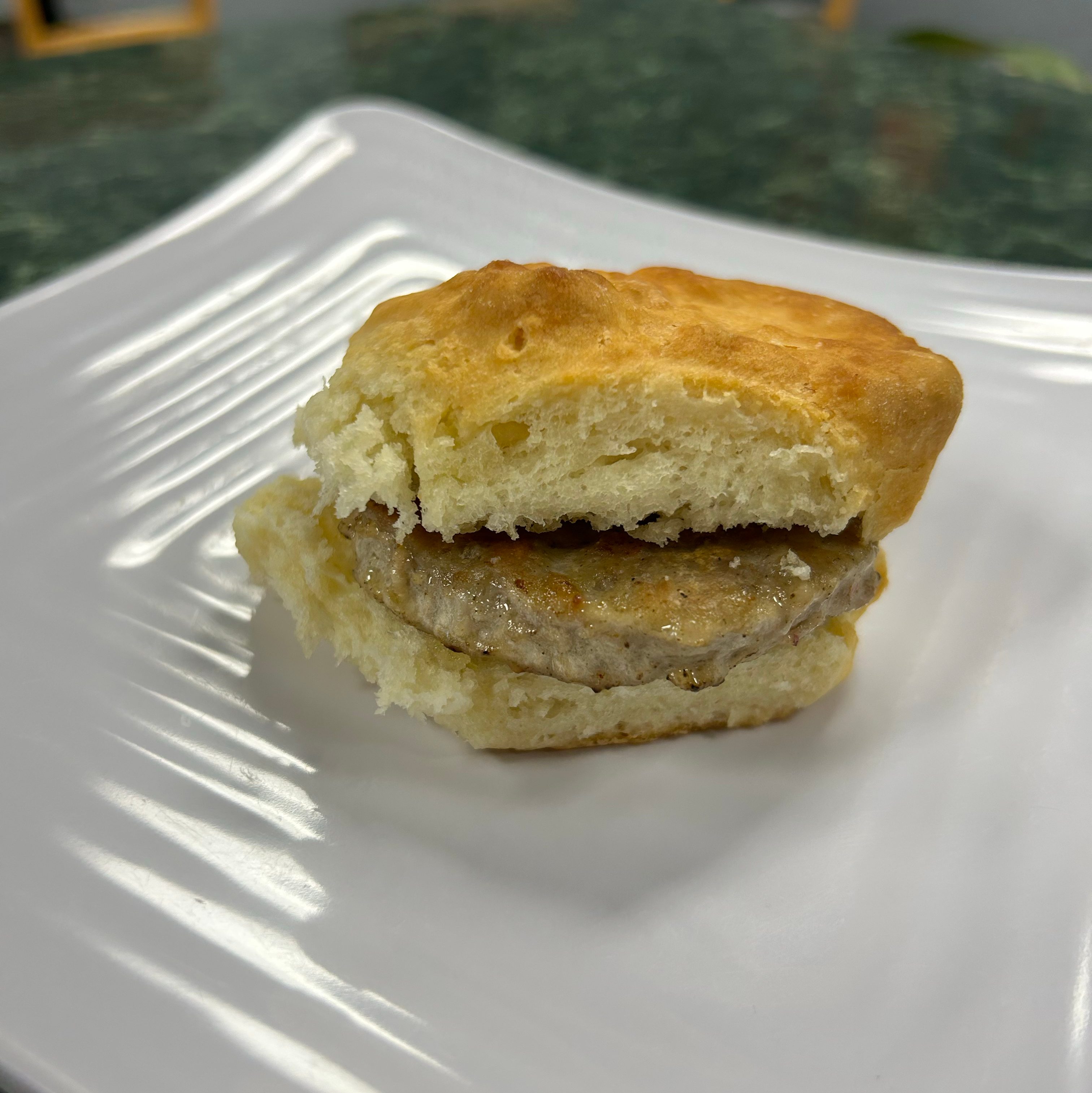 Sausage Biscuit.