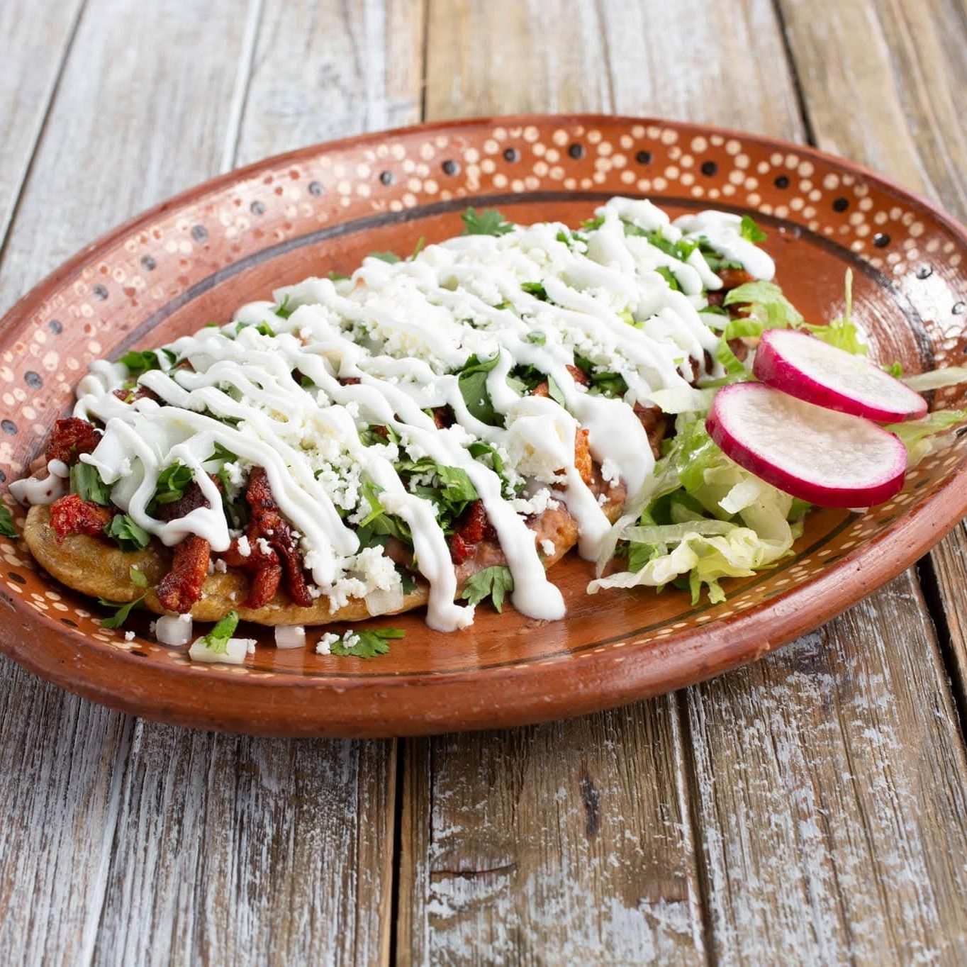 Pollo Asado Huarache.