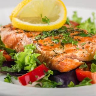 Glazed Salmon Salad