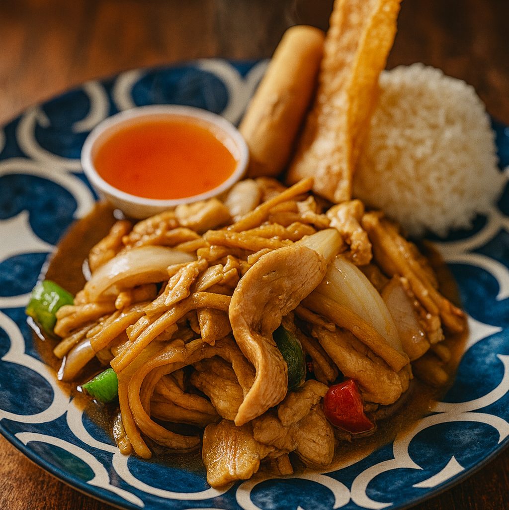 L. Spicy basil leaves.