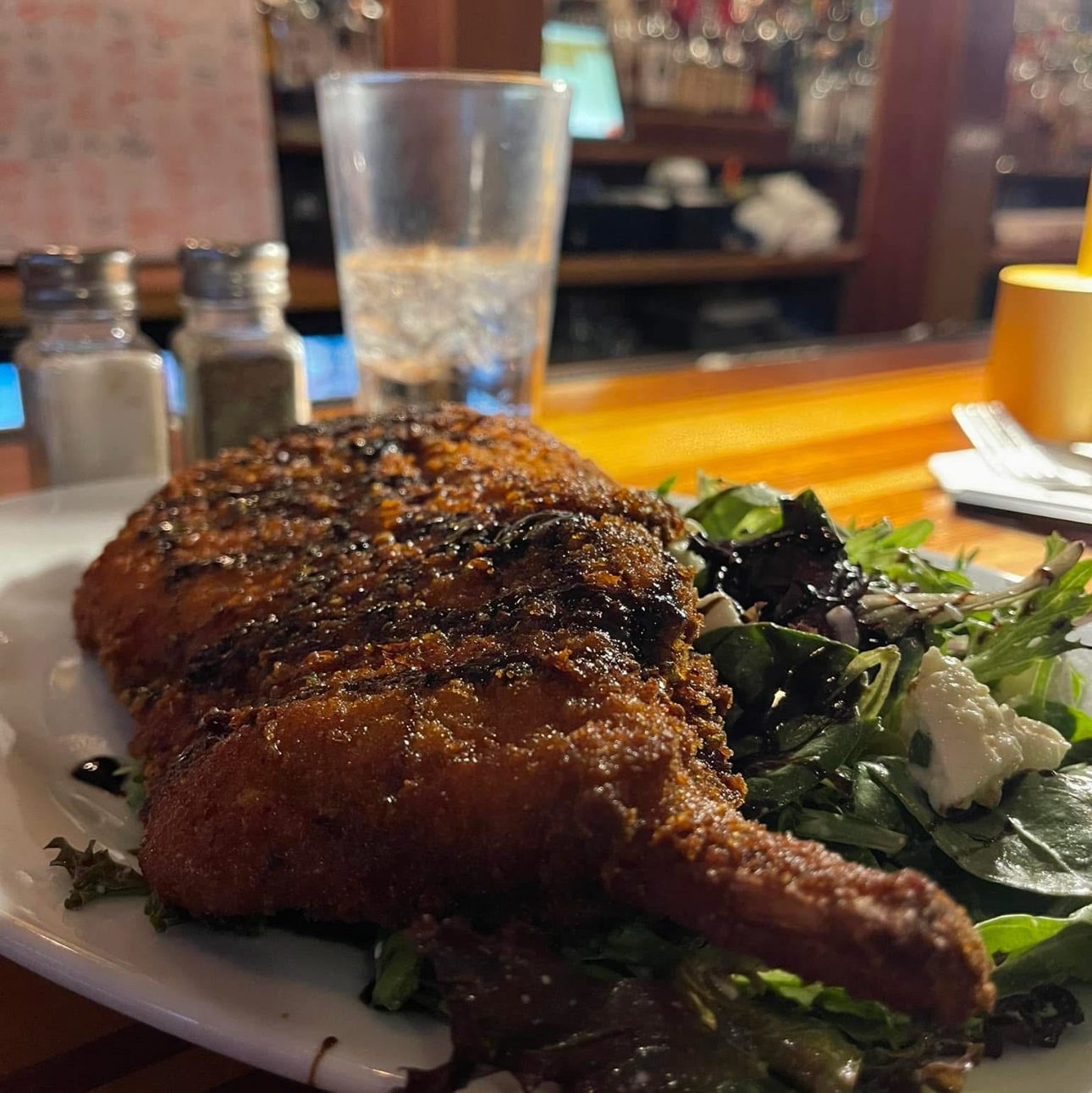 Pork Chop Milanese.