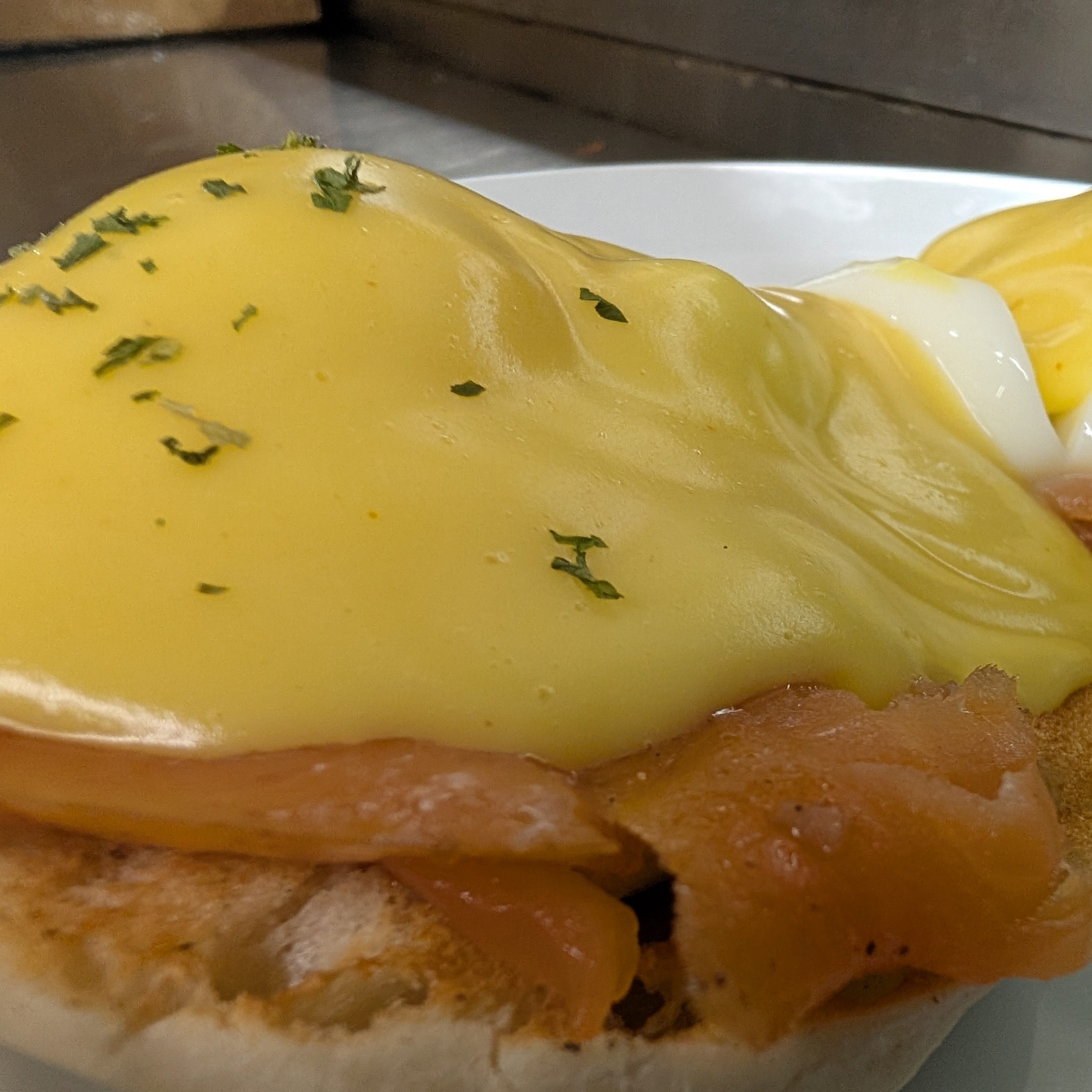Smoked Salmon Benedict.