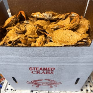 Fresh Blue Crabs #2 (Medium) Half Bushel ~40+crabs 