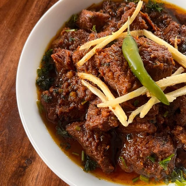 Adraki Bhuna Gosht.
