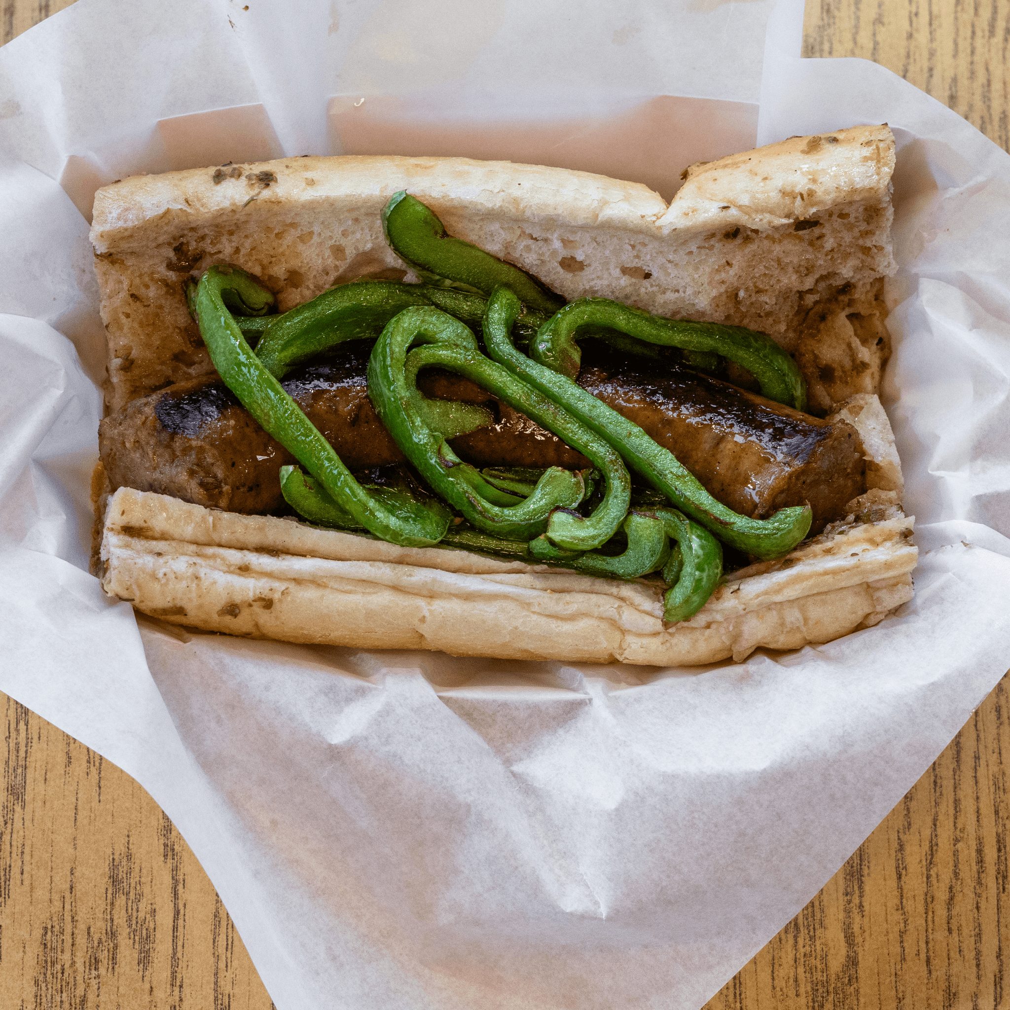 Italian Sausage w/ Peppers.