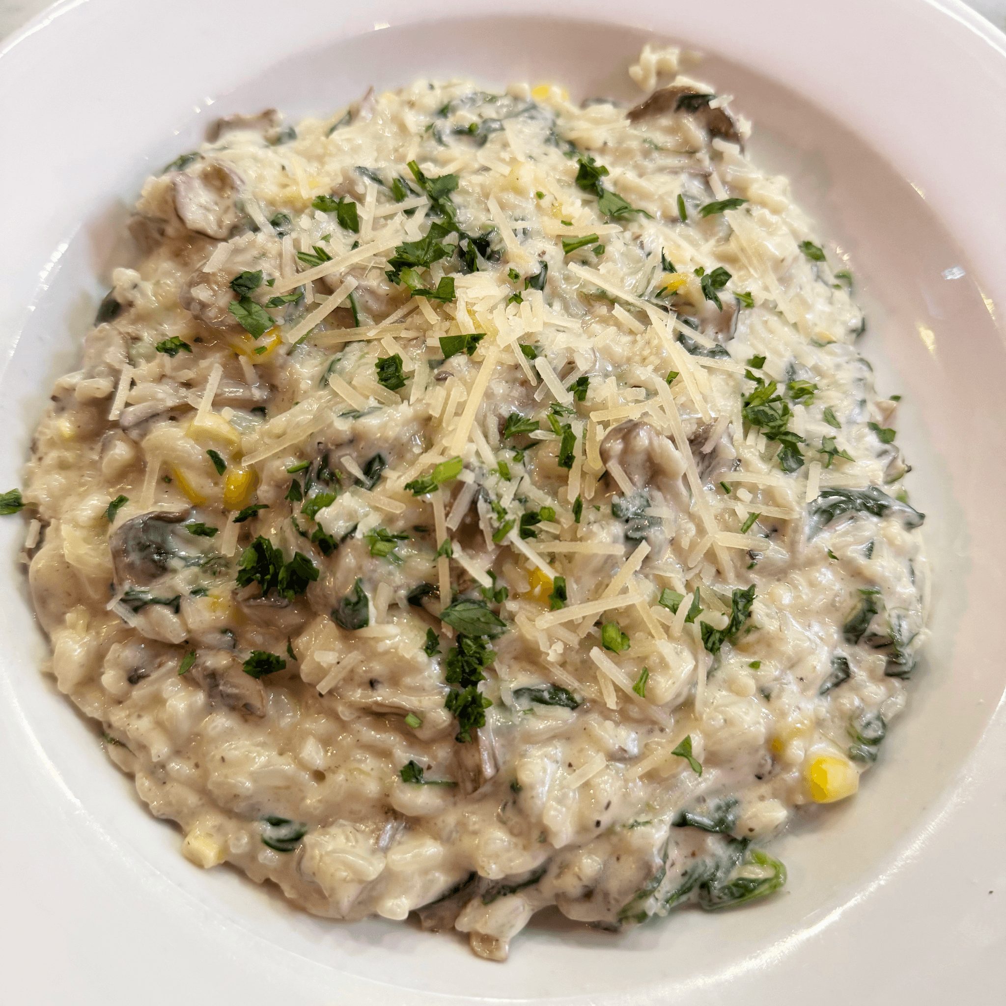 Mushroom Risotto.