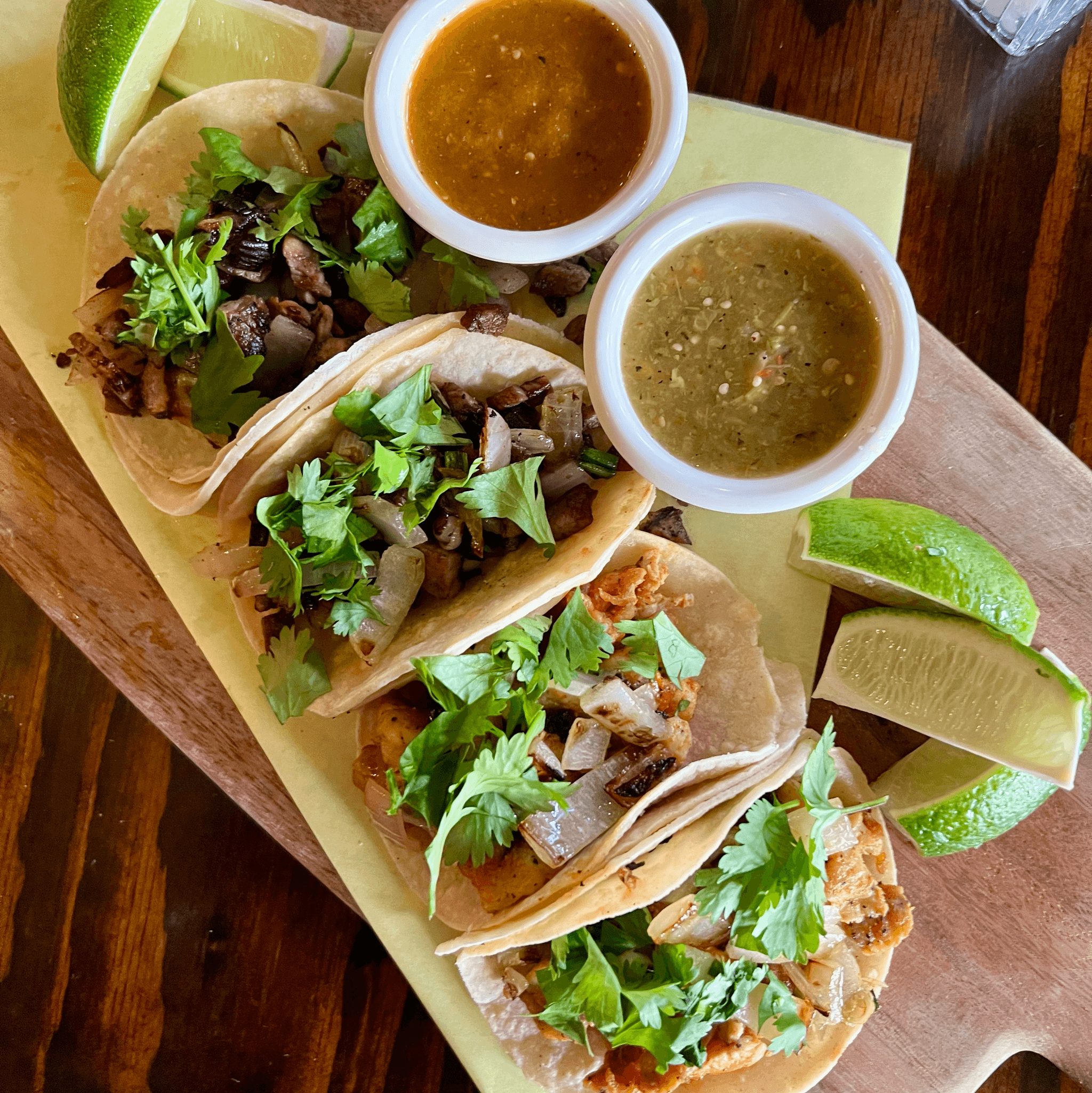 Traditional Soft Street Tacos.