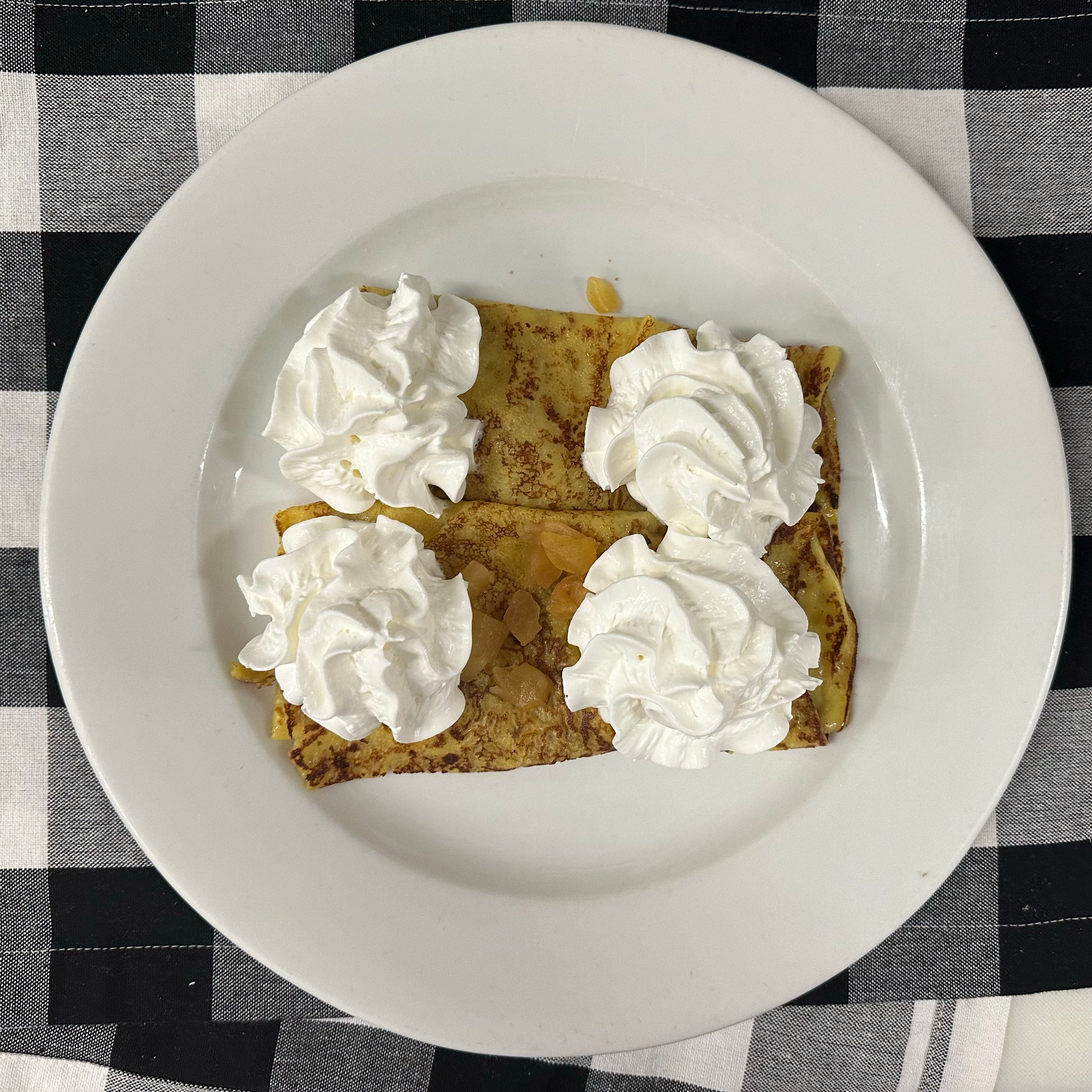 Apple Cinnamon Crepes.