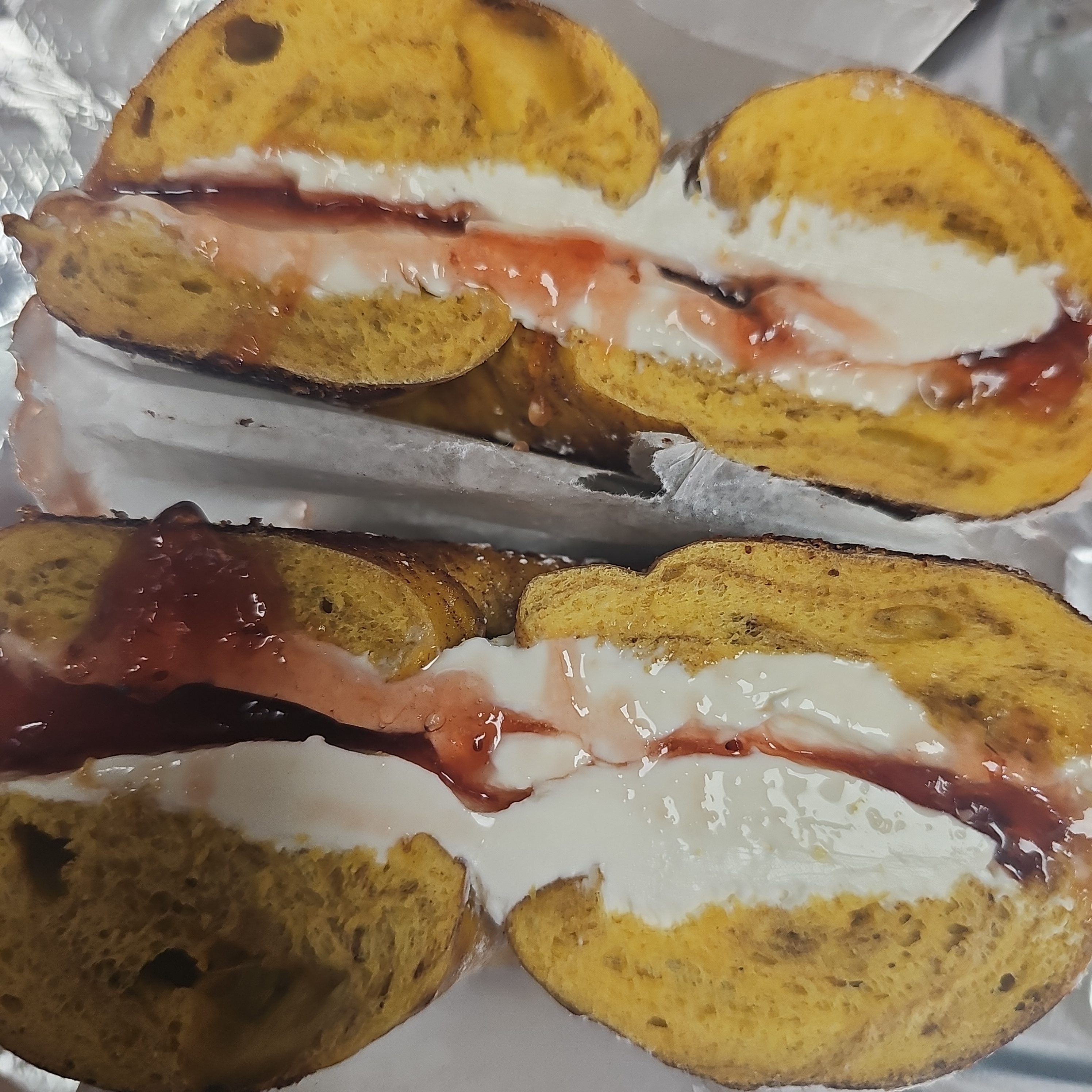 Bagel With Butter & Jelly.