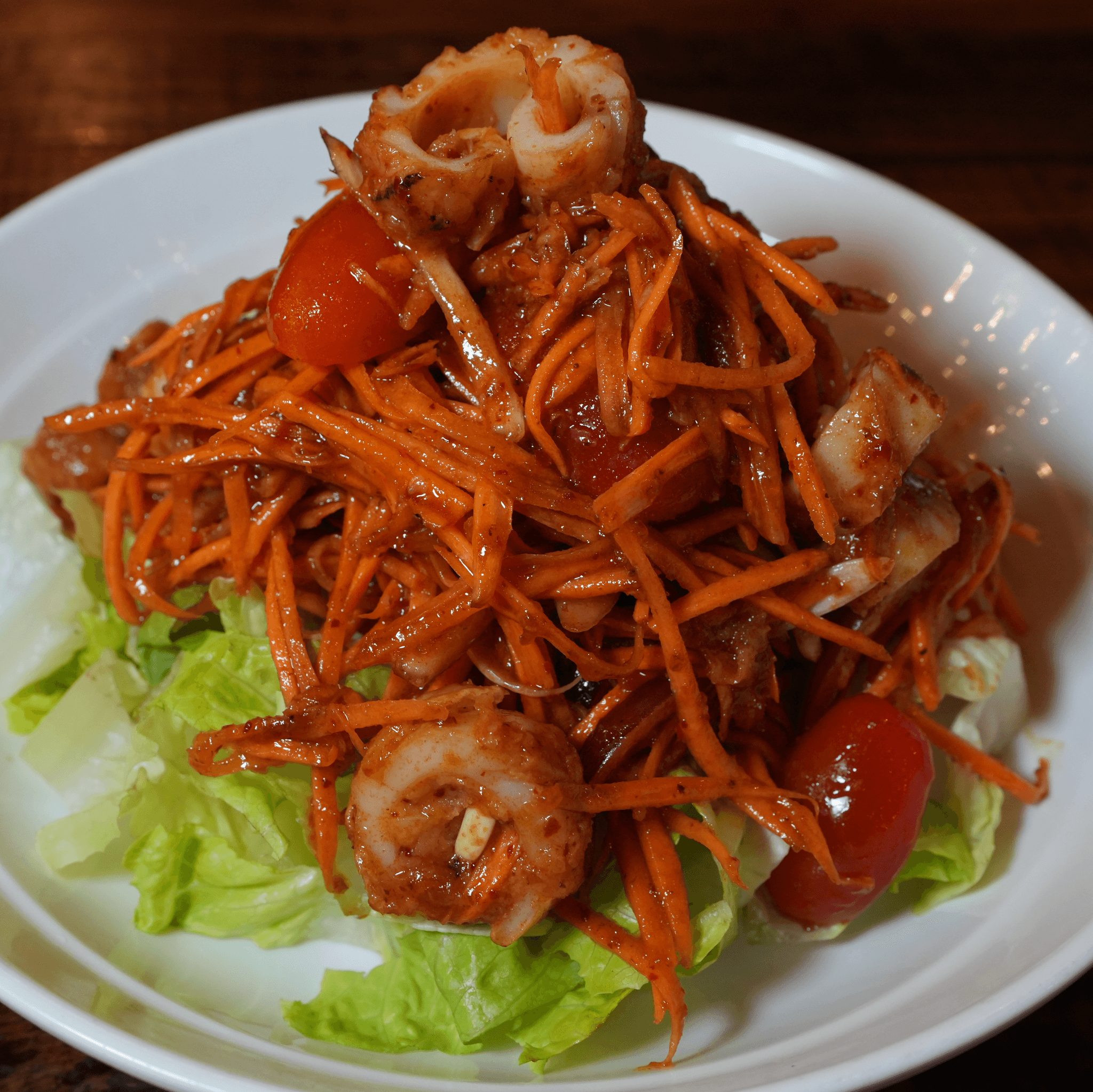 Grilled Squid Salad.