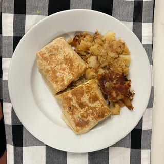 3 Eggs Breakfast Chicken Fajitas Burrito