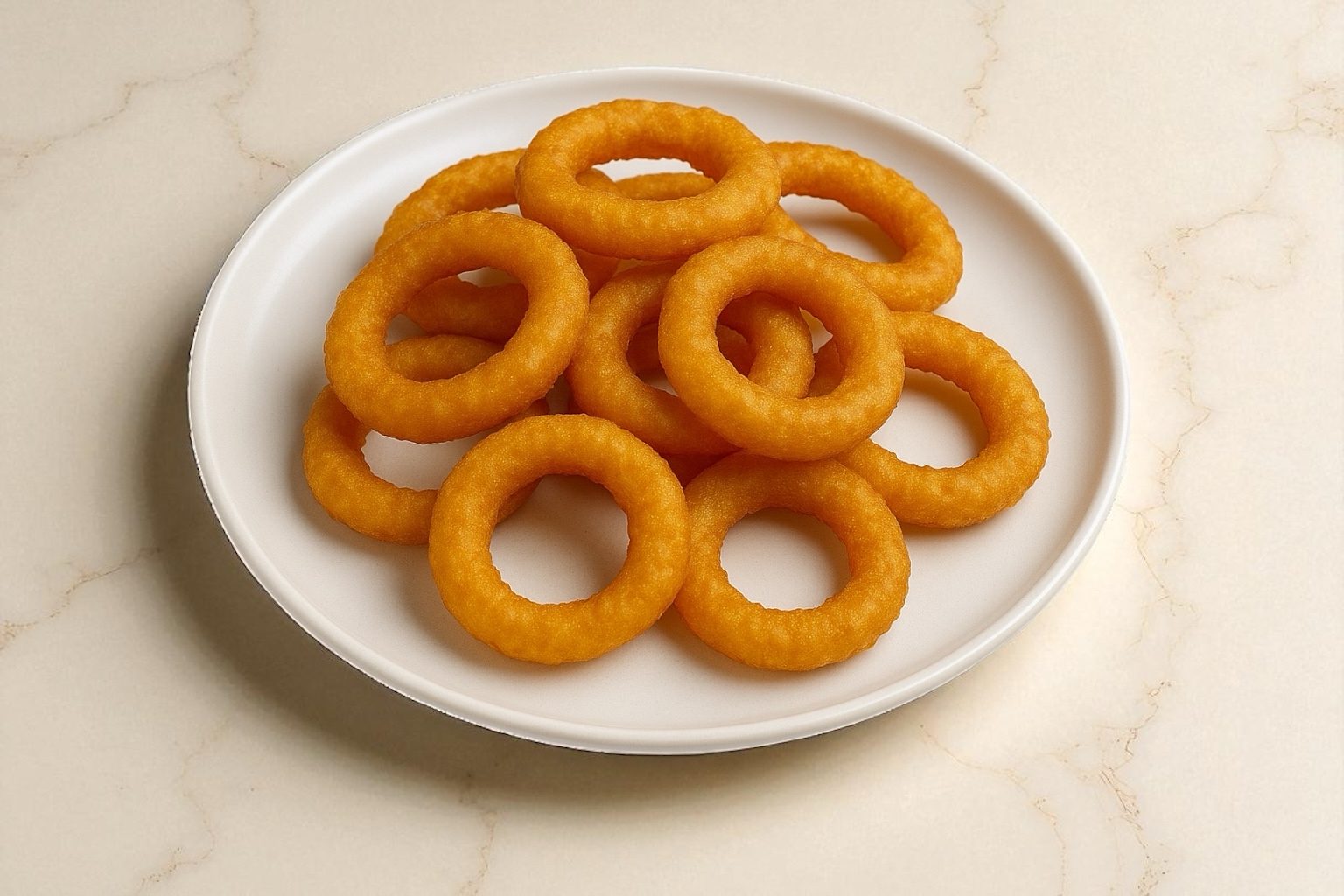Beer-battered Onion Ring.